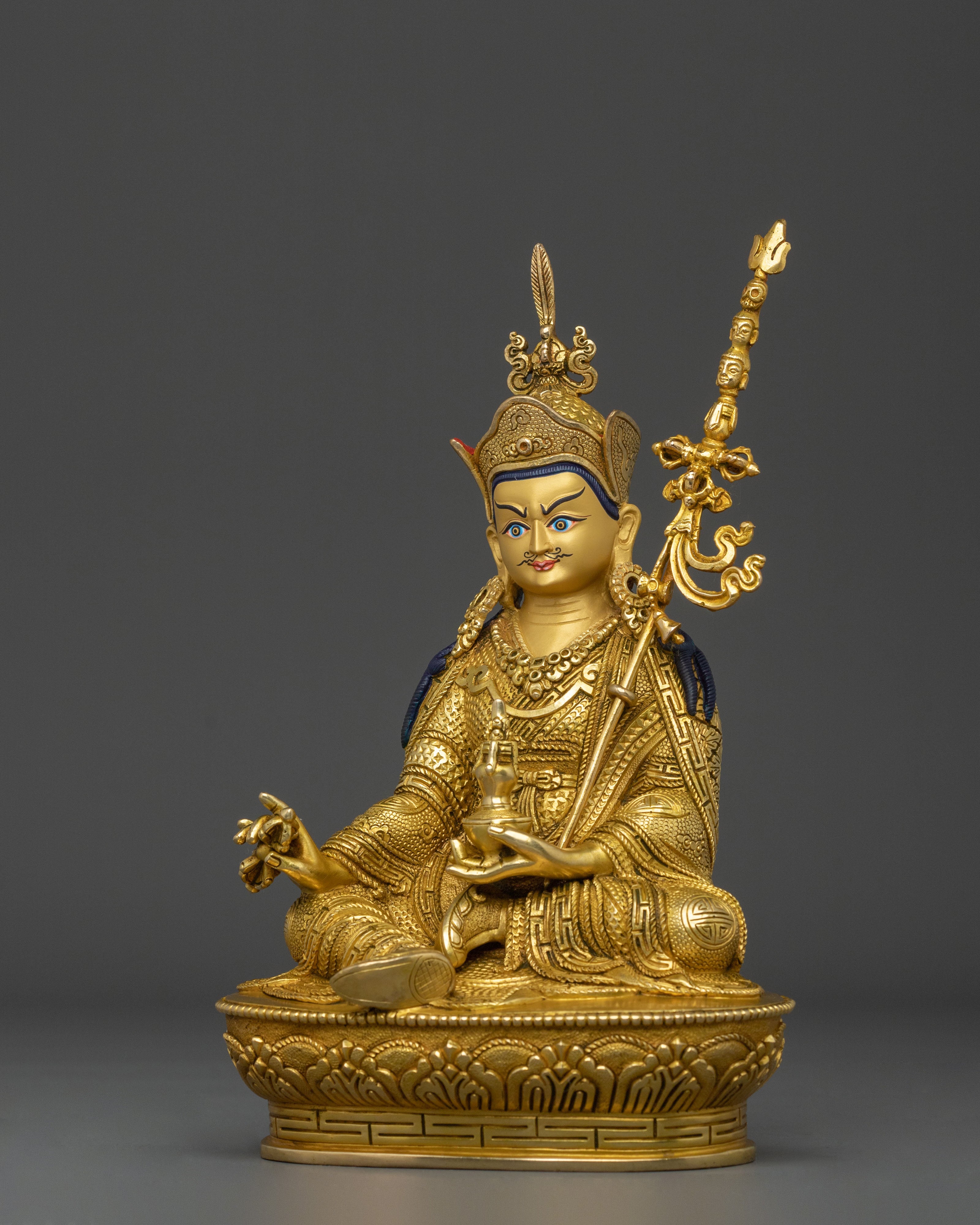 Guru Rinpoche Buddhist Shrine Statue | Buddhist Shrine Sculpture