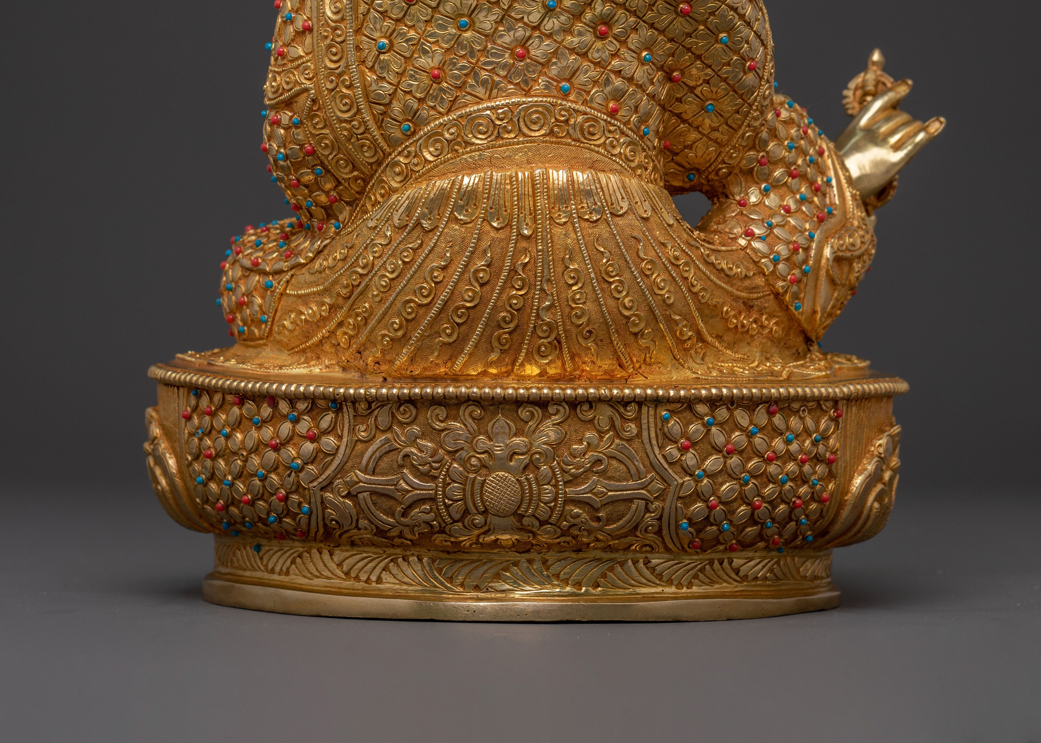 Lotus Born Guru Rinpoche Figure for Altar | Buddhist Home Decor