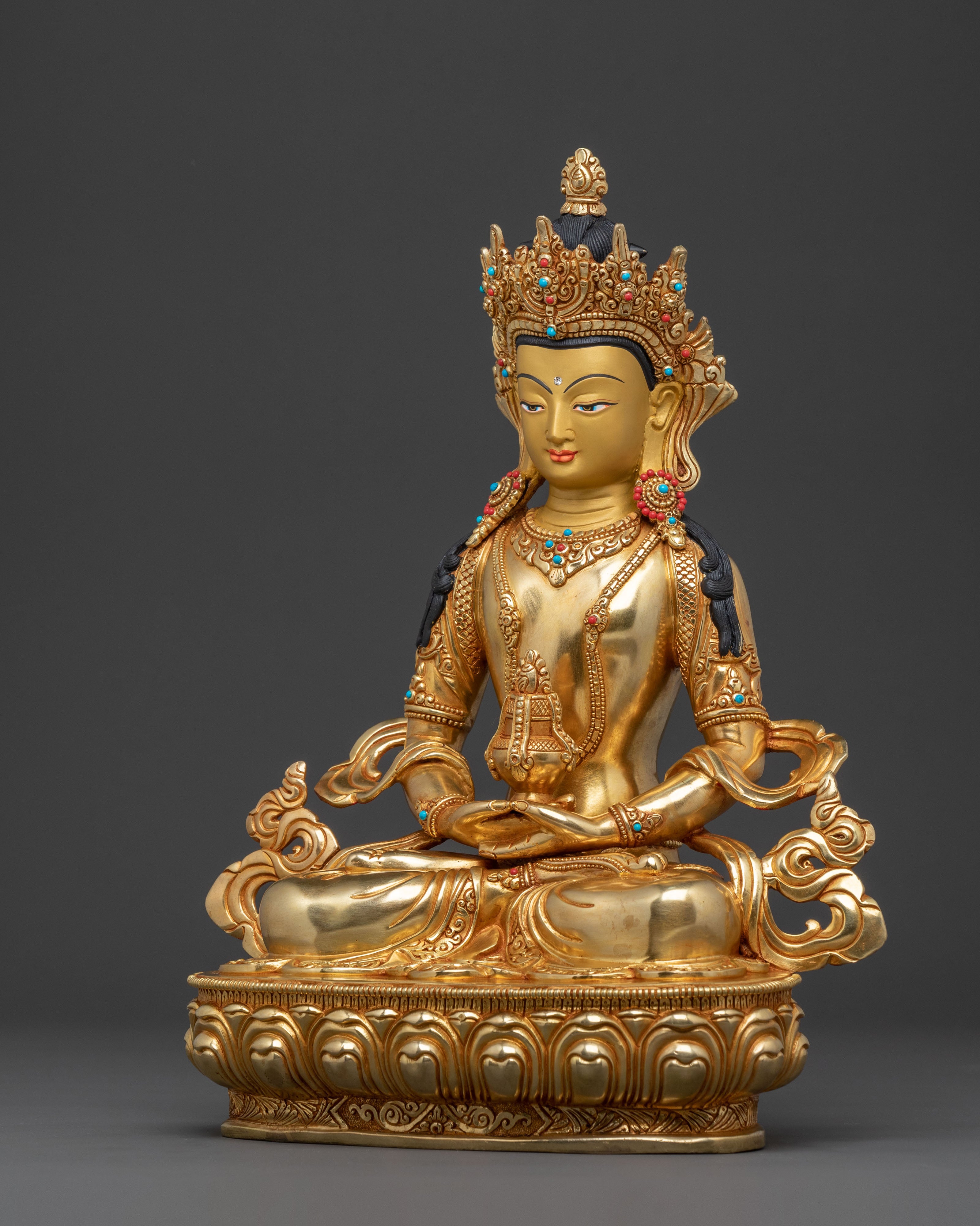 Longevity Figurine Amitayus |  Sacred Buddhist Altar Decor