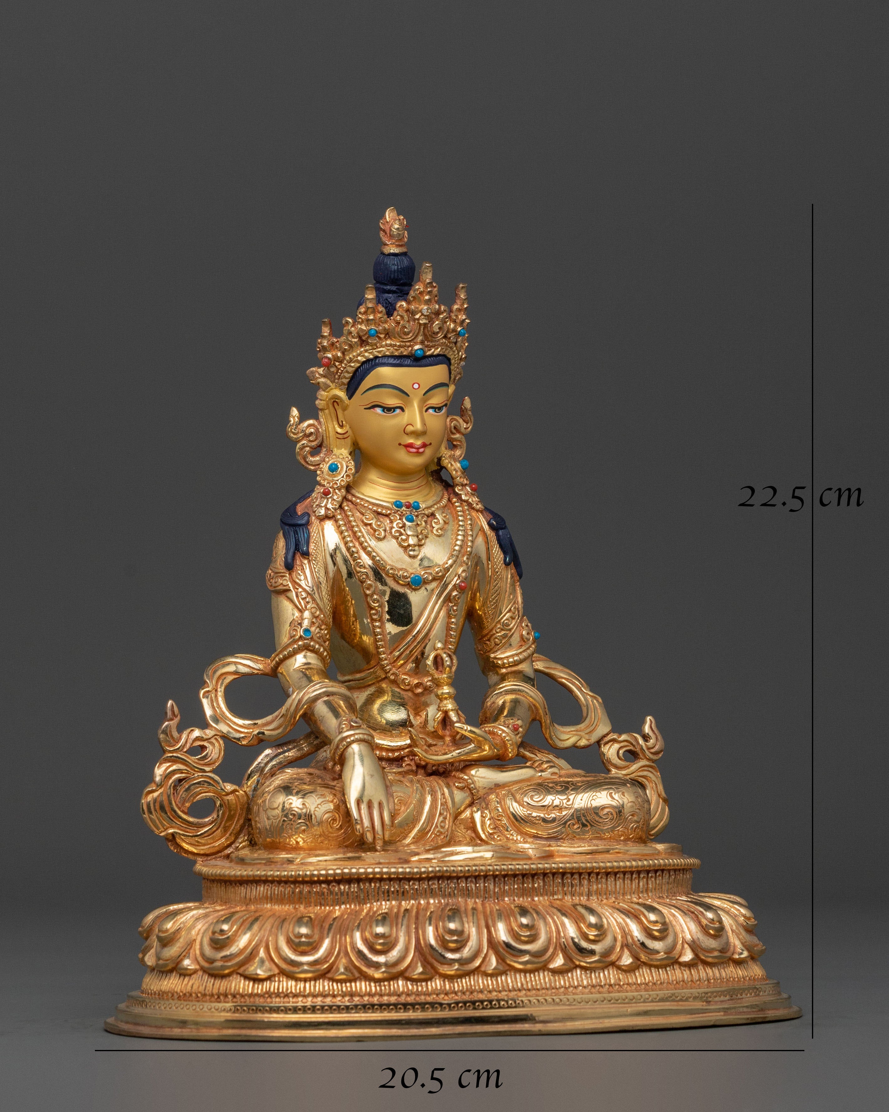 Mitrugpa Vajrayana Practice Statue in Radiant 24K Gold