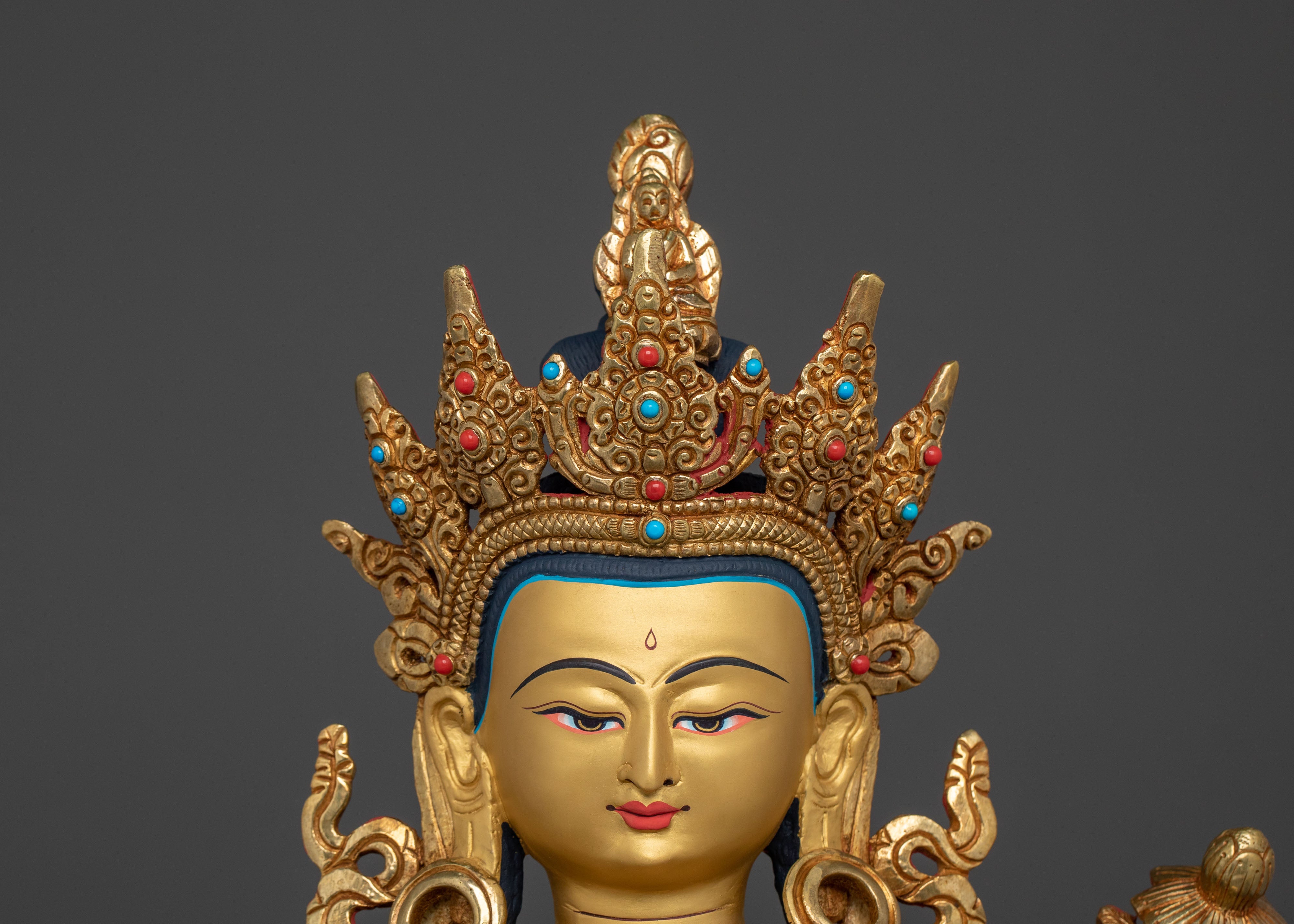 Four Armed Chenrezig Spiritual Figurine | Home Decor