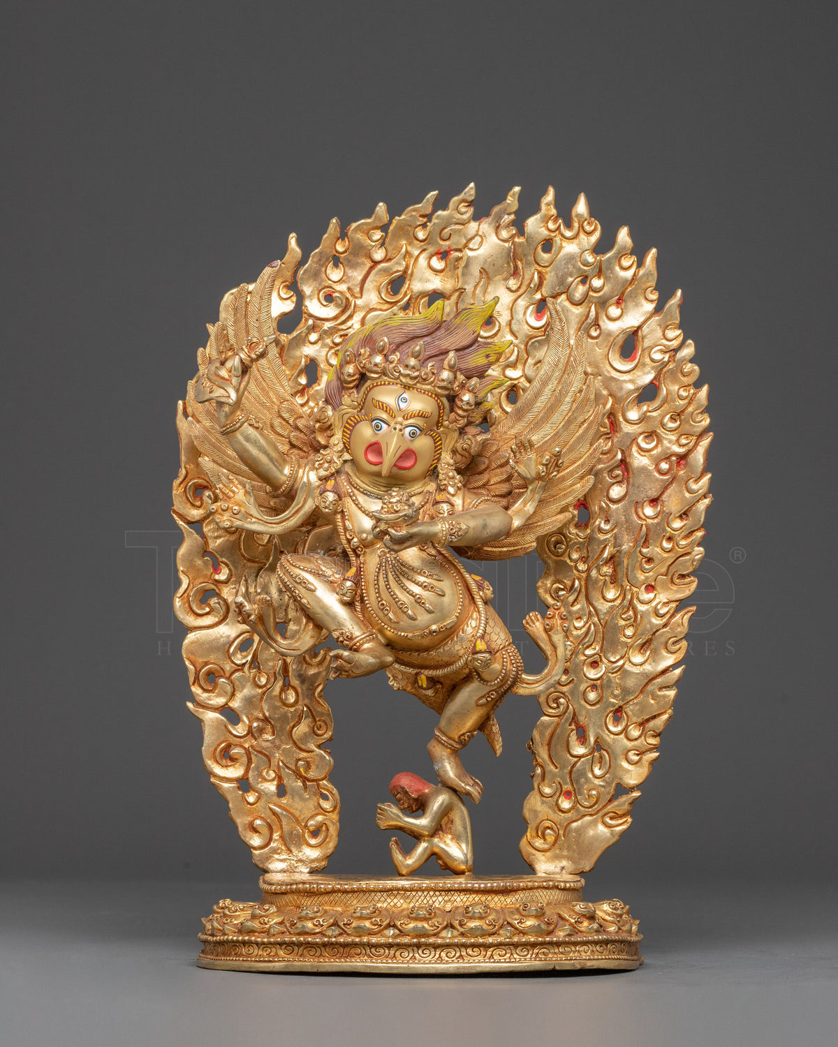 Golden Handmade Statue of Garuda 