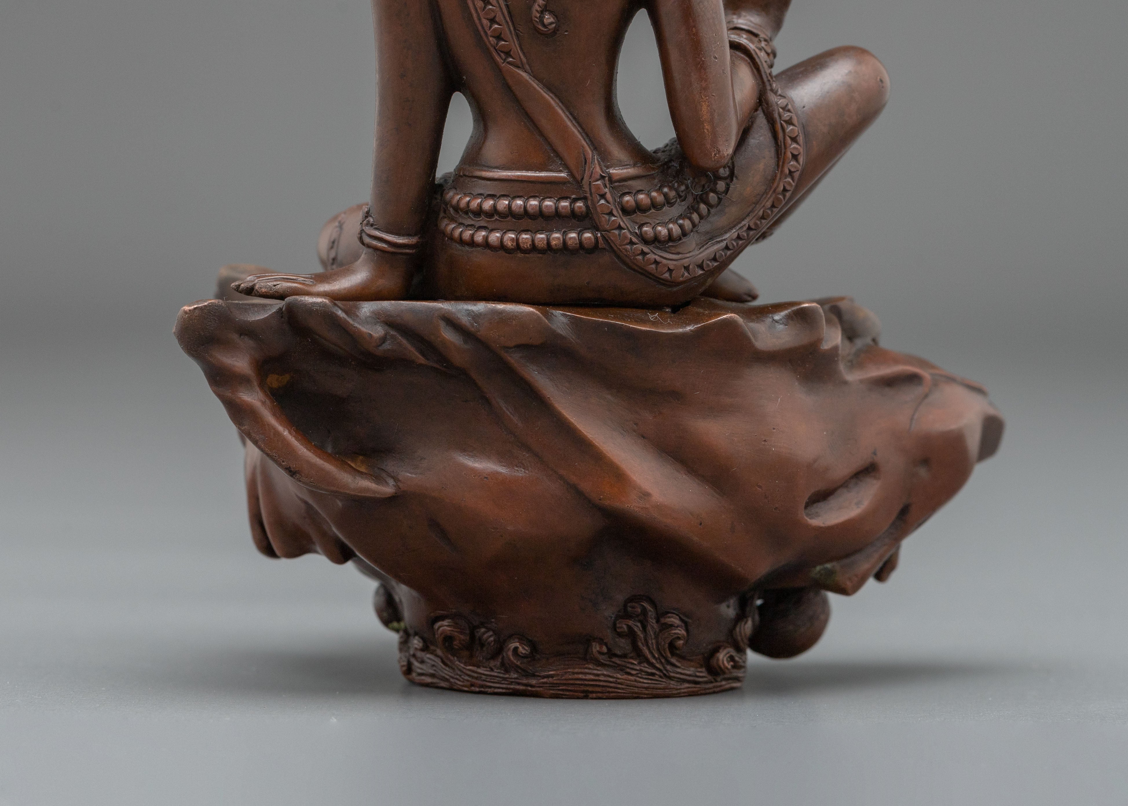 Majestic Lokeshwor Sculpture in Oxidized Copper