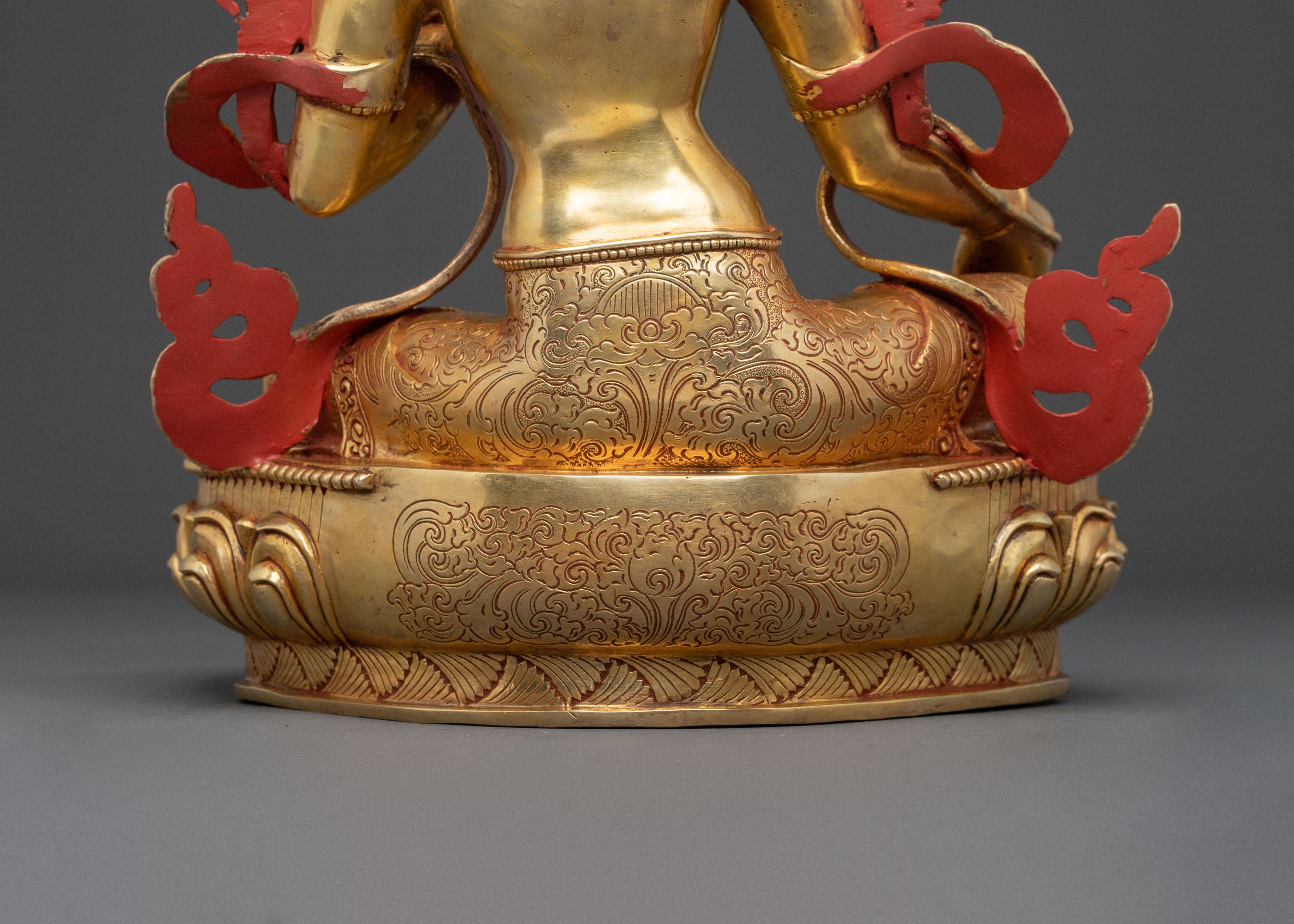 Green Tara Buddhist Protection Sculpture | Goddess of Swift Compassion