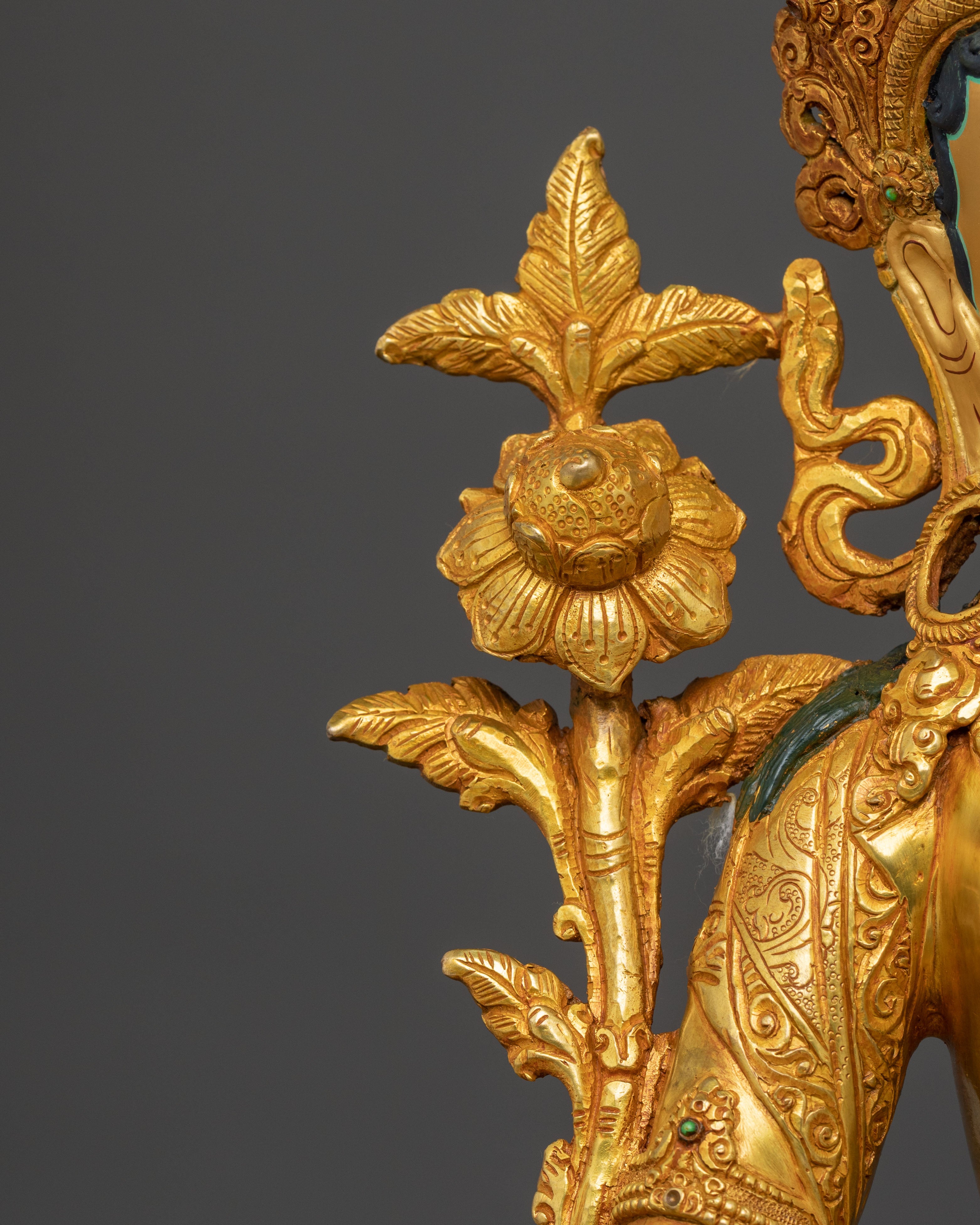 White Tara | Handcrafted 24K Gold Gilded Statue