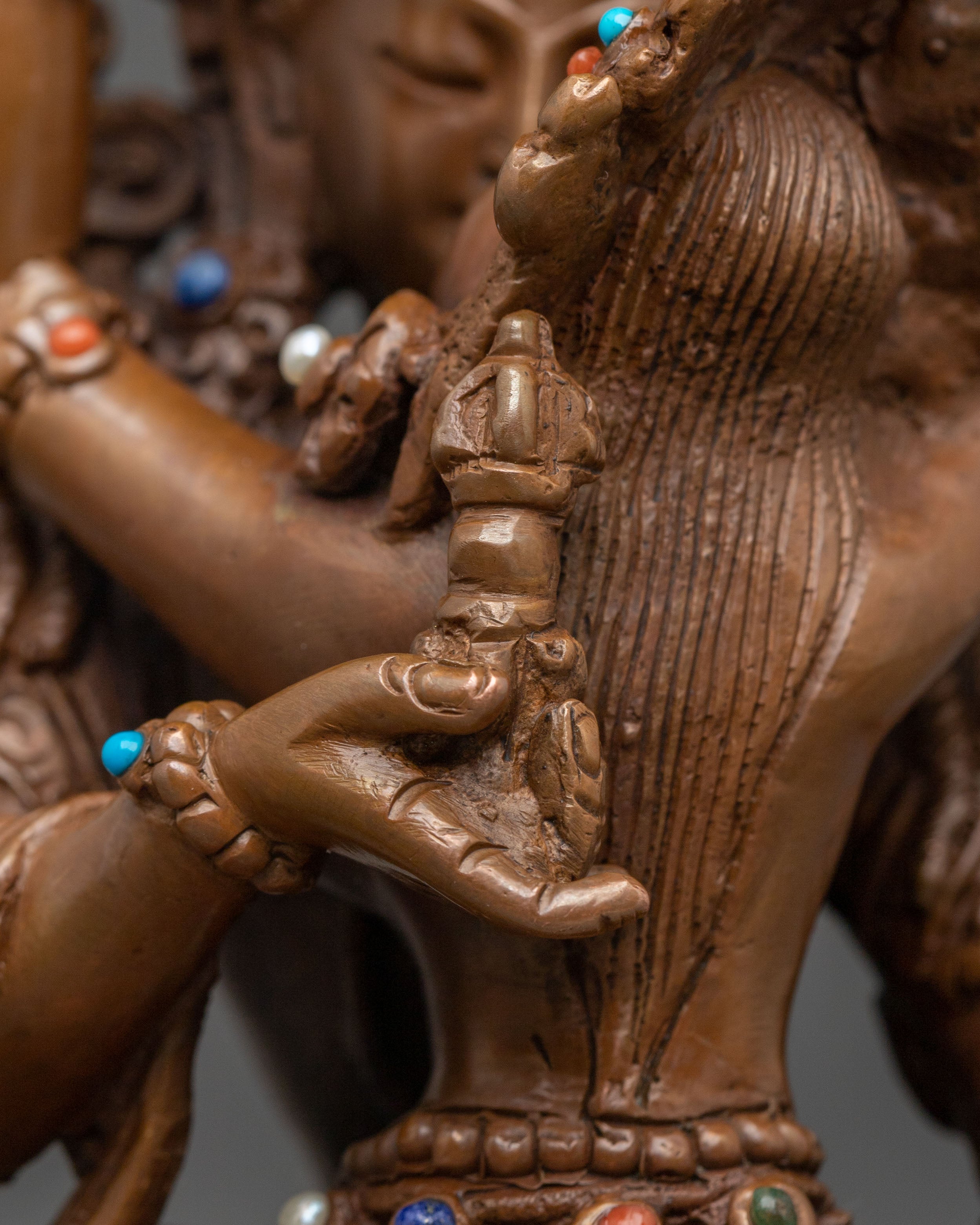 Vajrasattva Vajragarvi Statue: Sacred Union of Wisdom and Purification