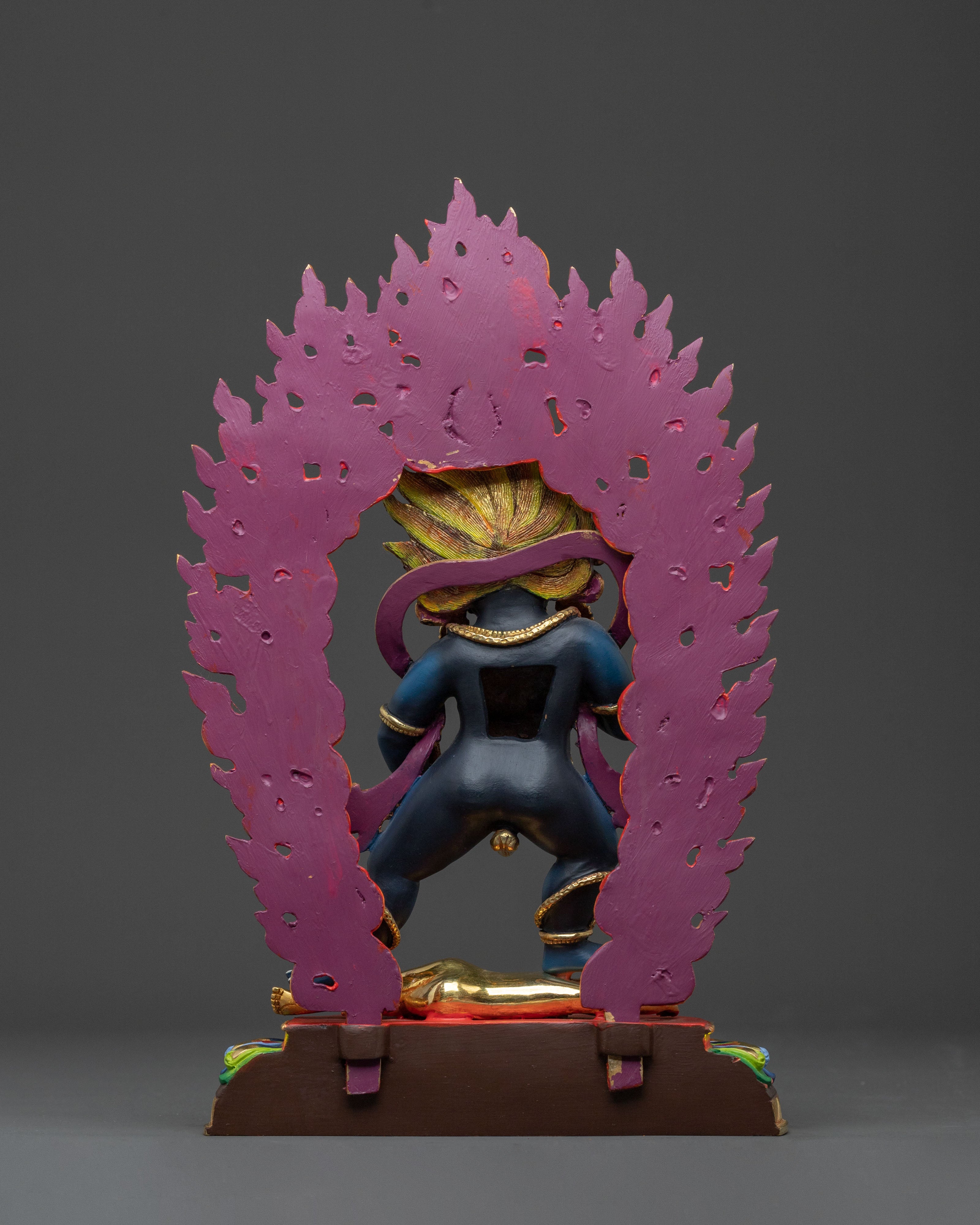 Handcrafted Black Dzambhala Statue | Wealth Deity