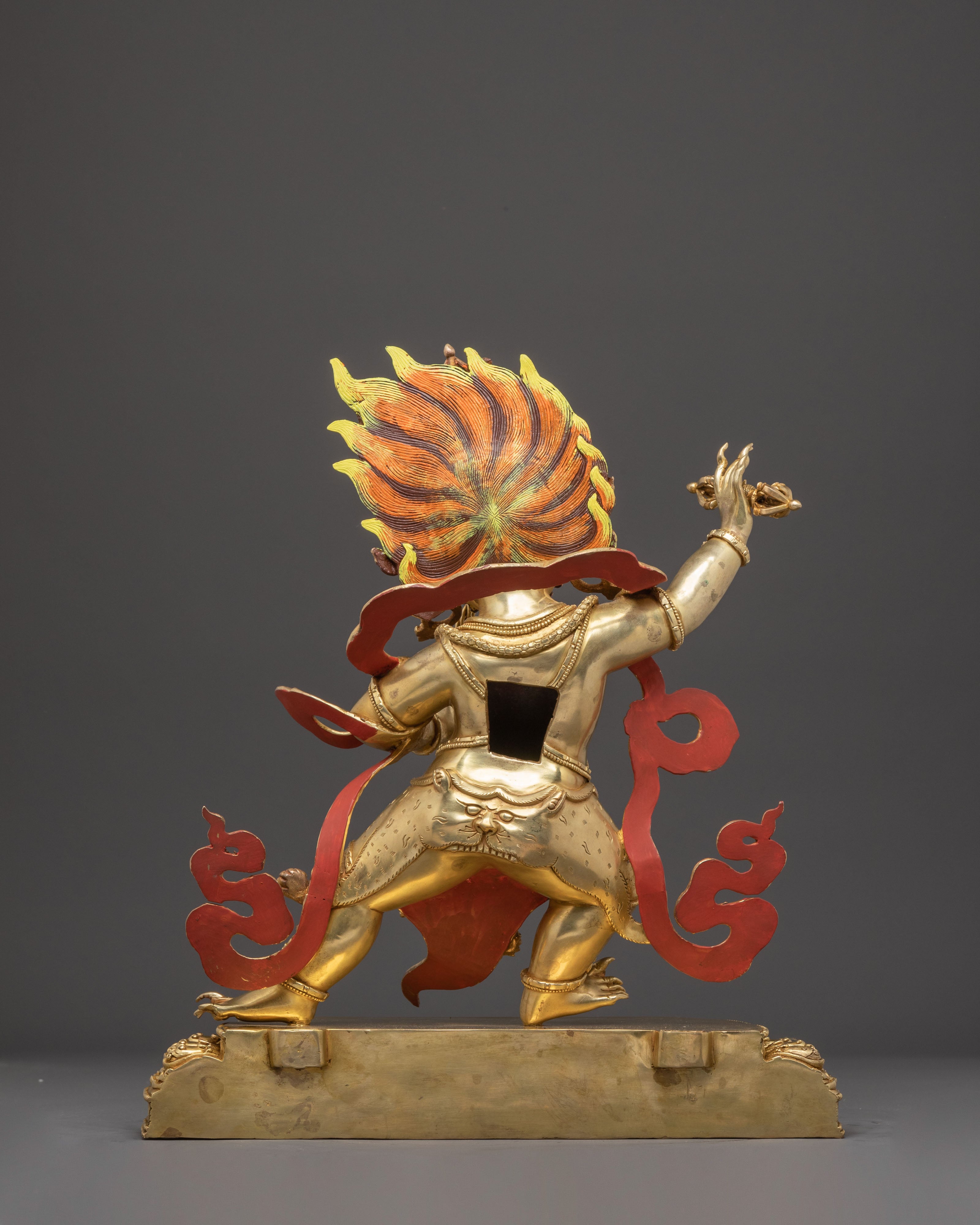 Golden Vajrapani Statue for Sacred Spaces | Guardian of Dharma