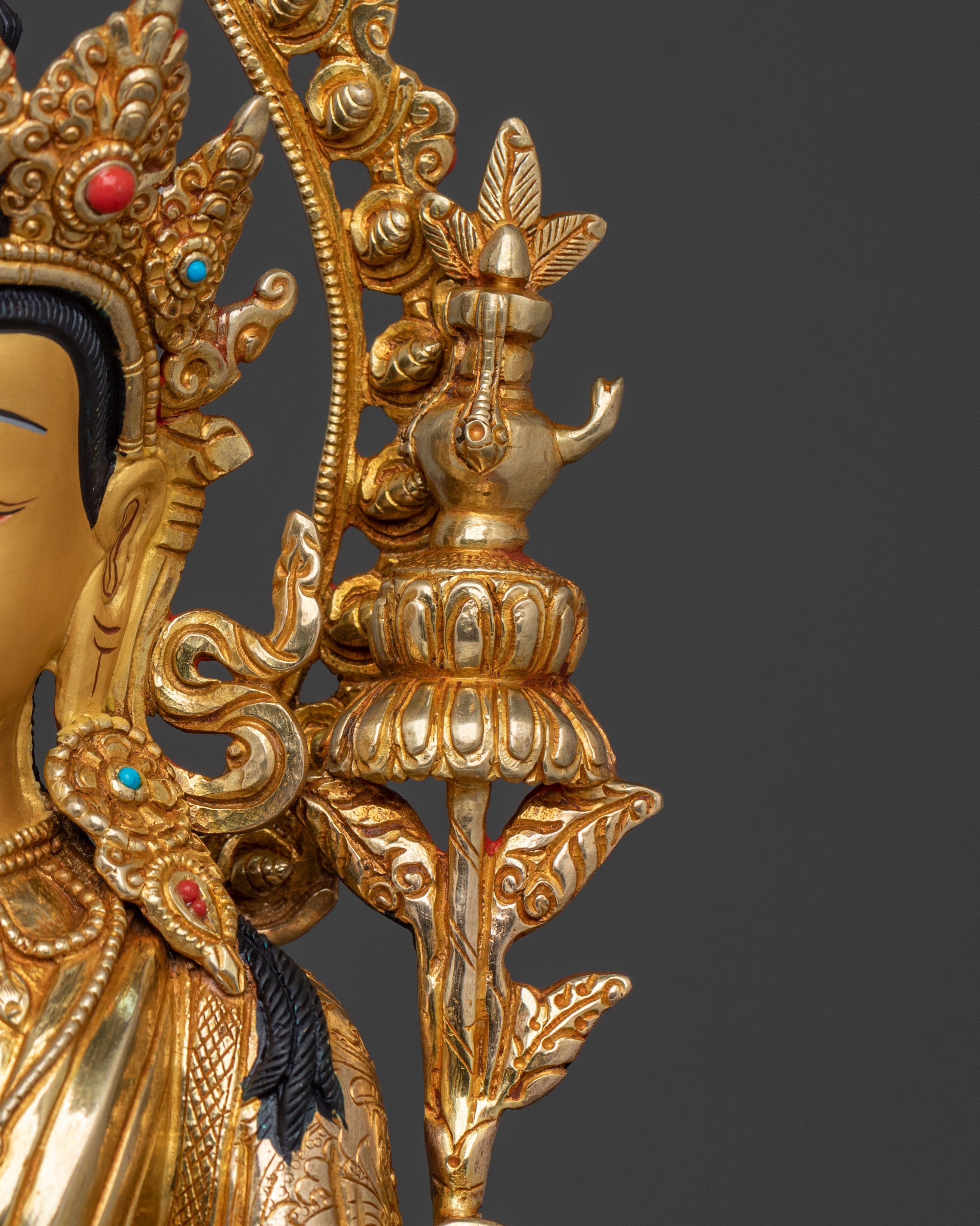 Maitreya Buddha Handmade Sculpture | Sacred Himalayan Buddhist Art