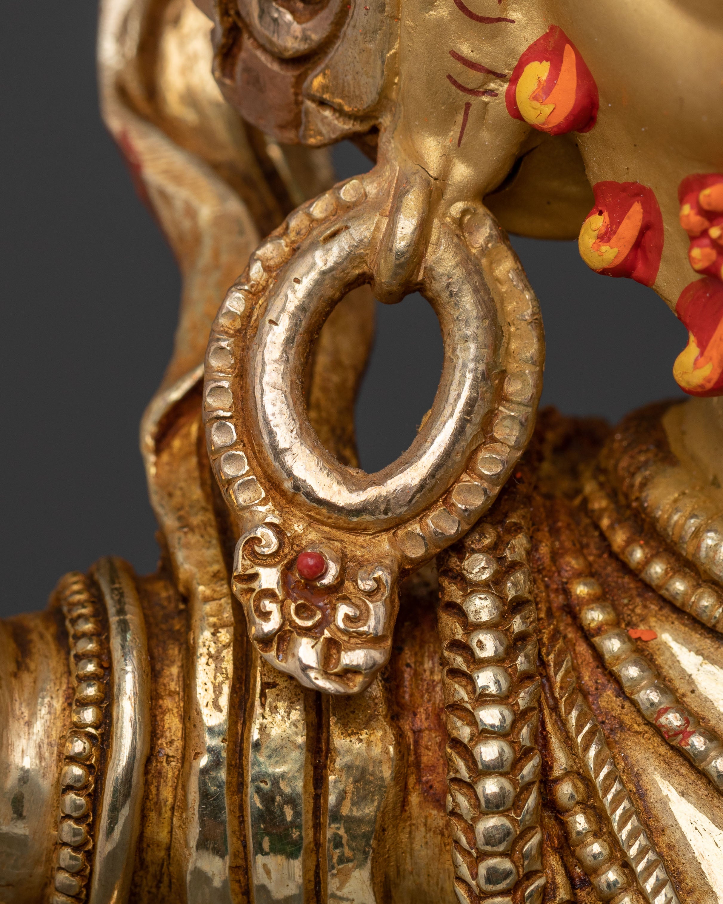 Vajrapani Sacred: 24K Gold Gilded Statue