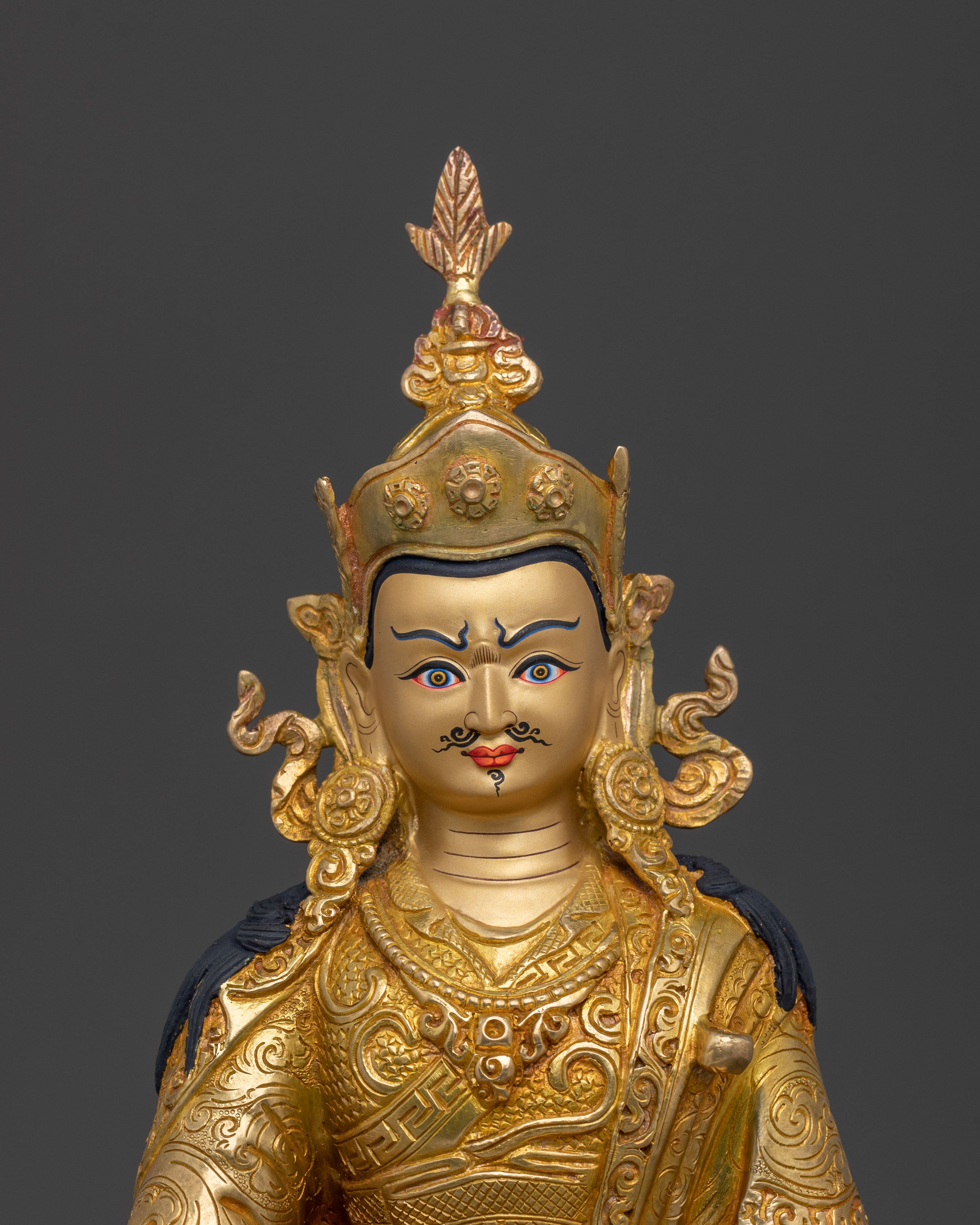 Guru Rinpoche Copper Sculpture | Home Decor