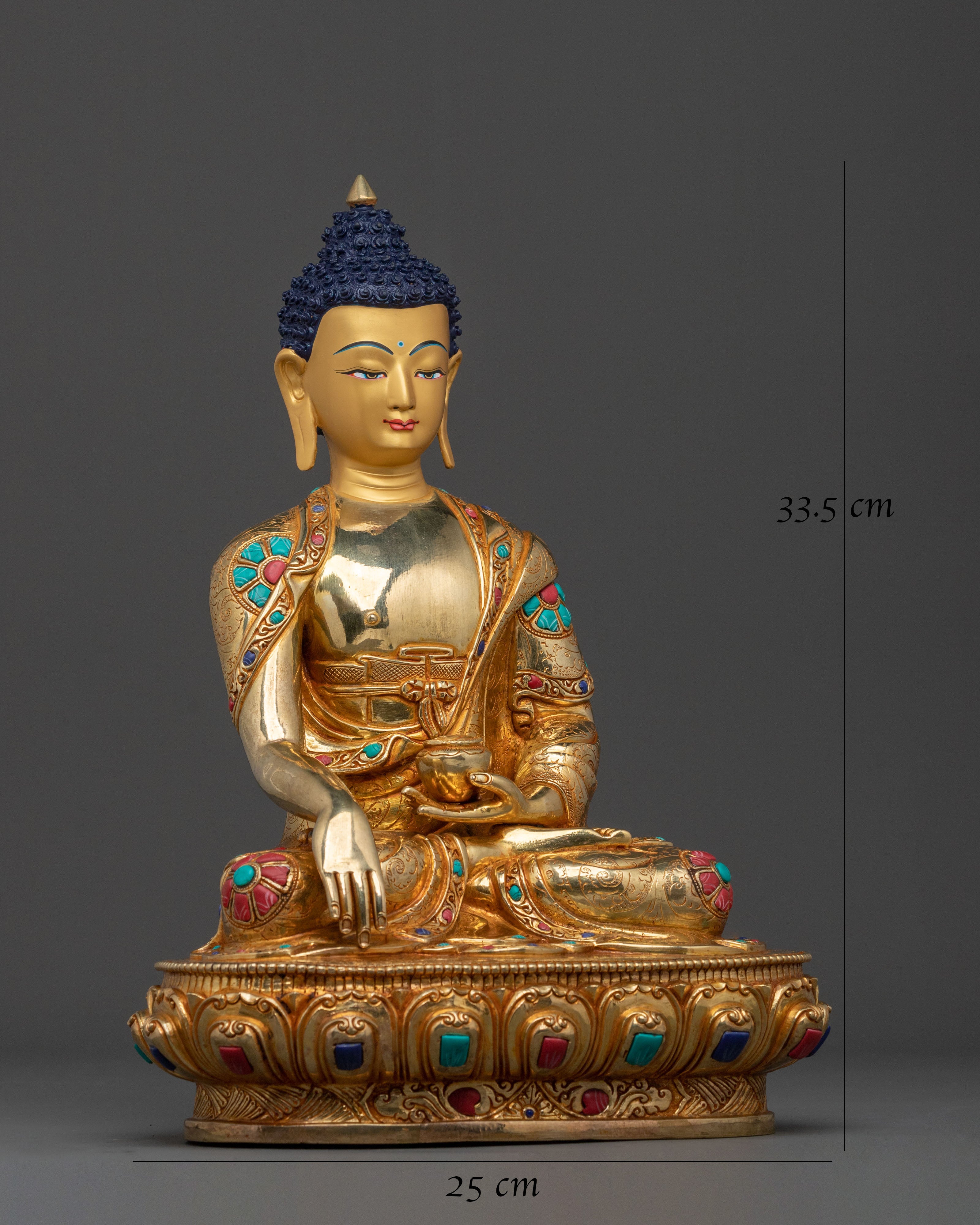 Tibetan Shakyamuni Buddha Altar Statue | Historical Buddha of Enlightenment