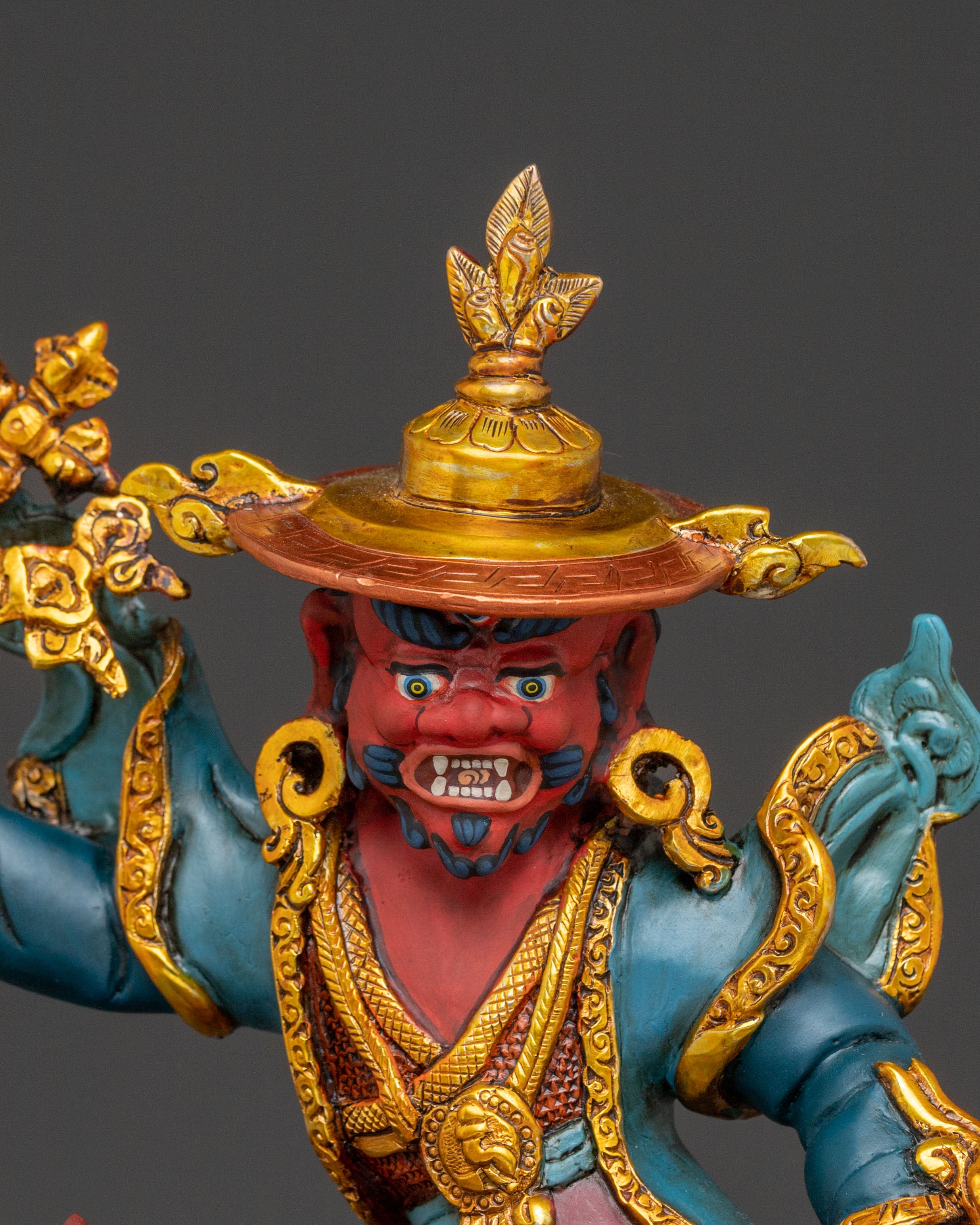 Damchen Garwai Nagpo Statue | Oath-Bound Blacksmith