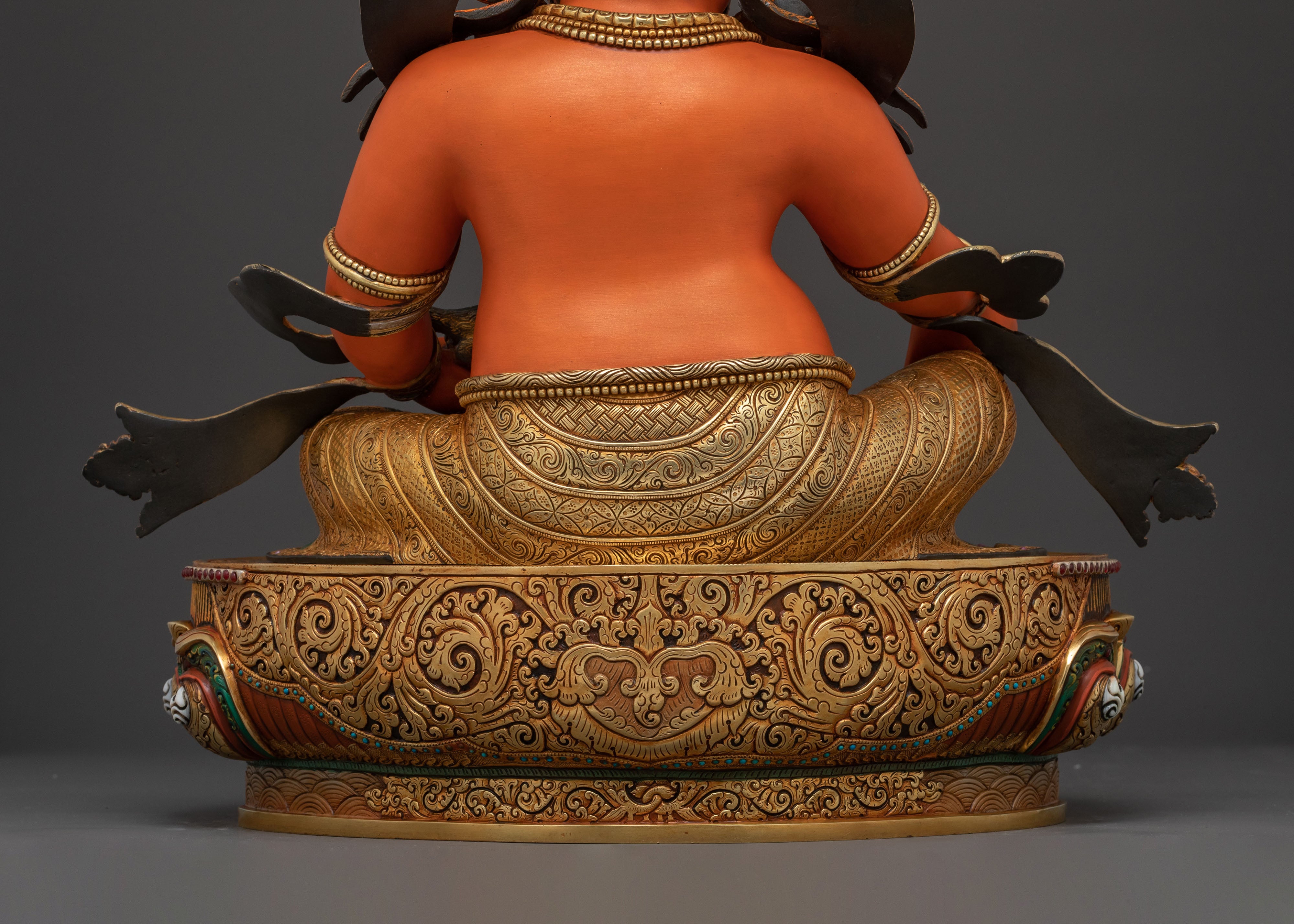 Dzambhala Prosperity Deity Sculpture | Spiritual Altar and Home Decor