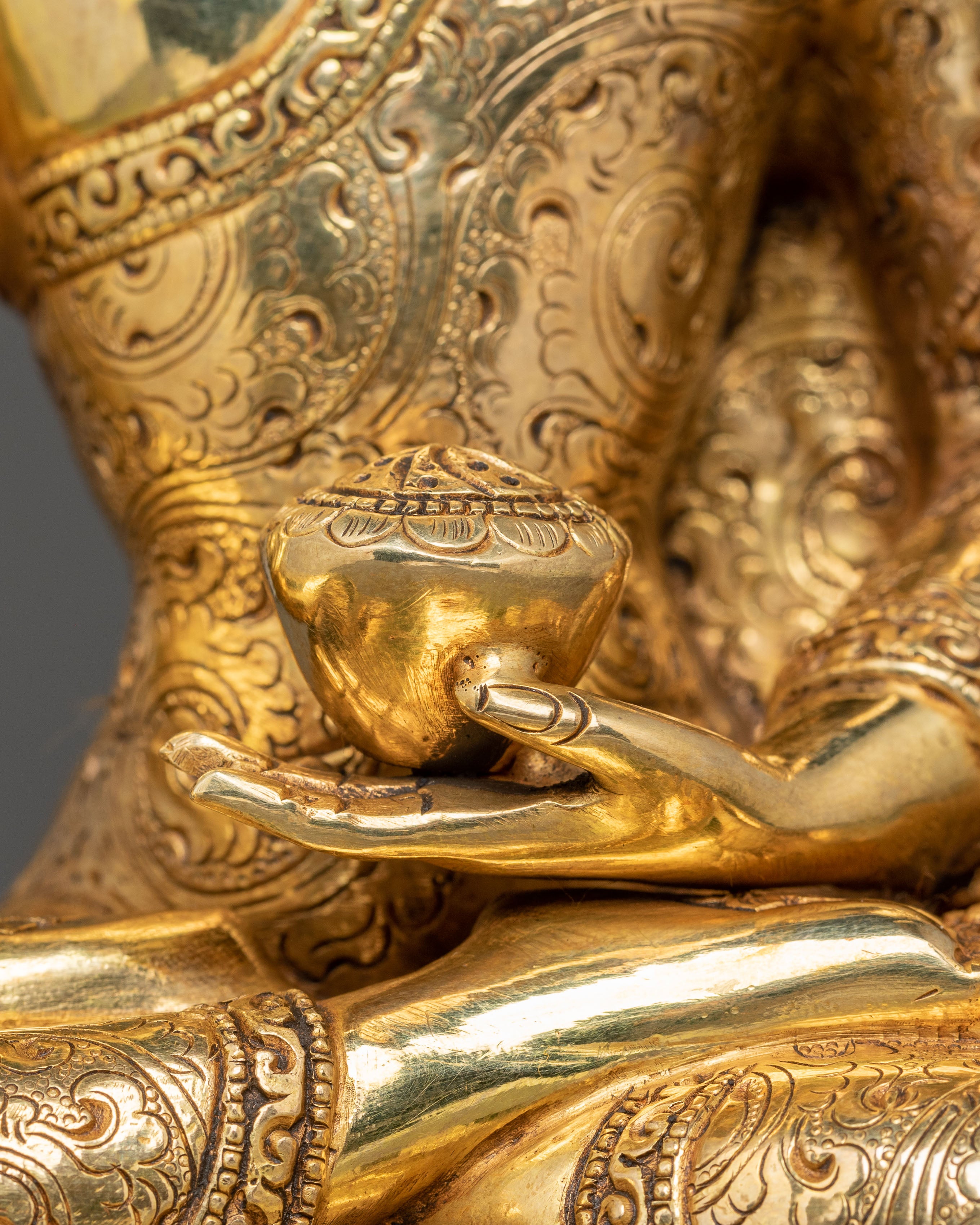 Handmade Gautama Buddha Golden Statue | The Awakened One