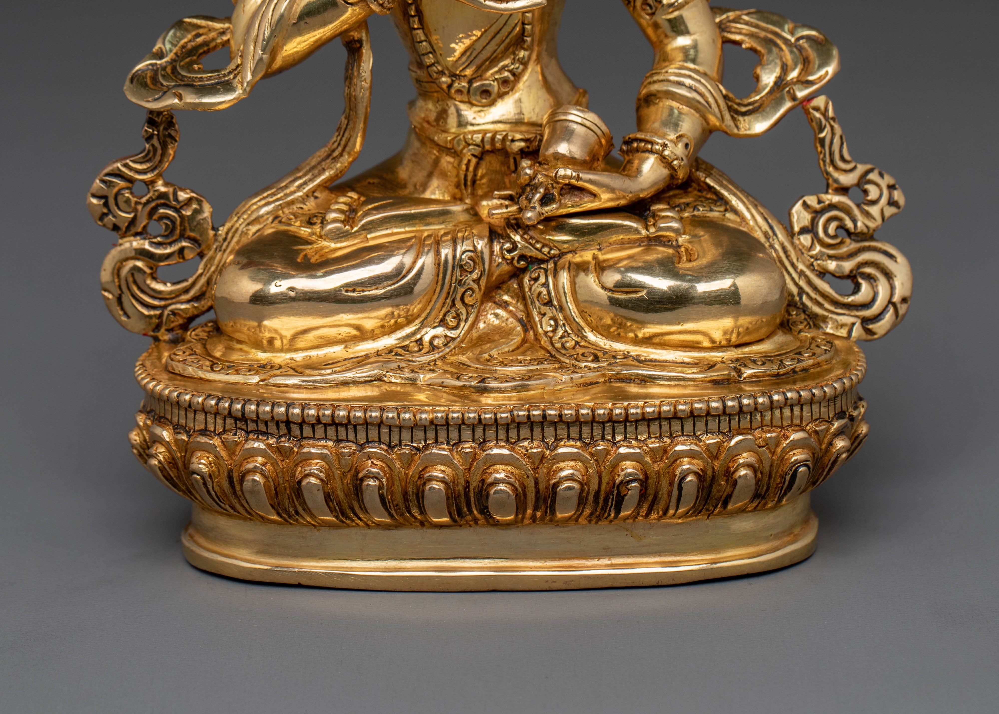 Tibetan Vajrasattva Sacred Statue | Tibetan Buddhist Altar Decor