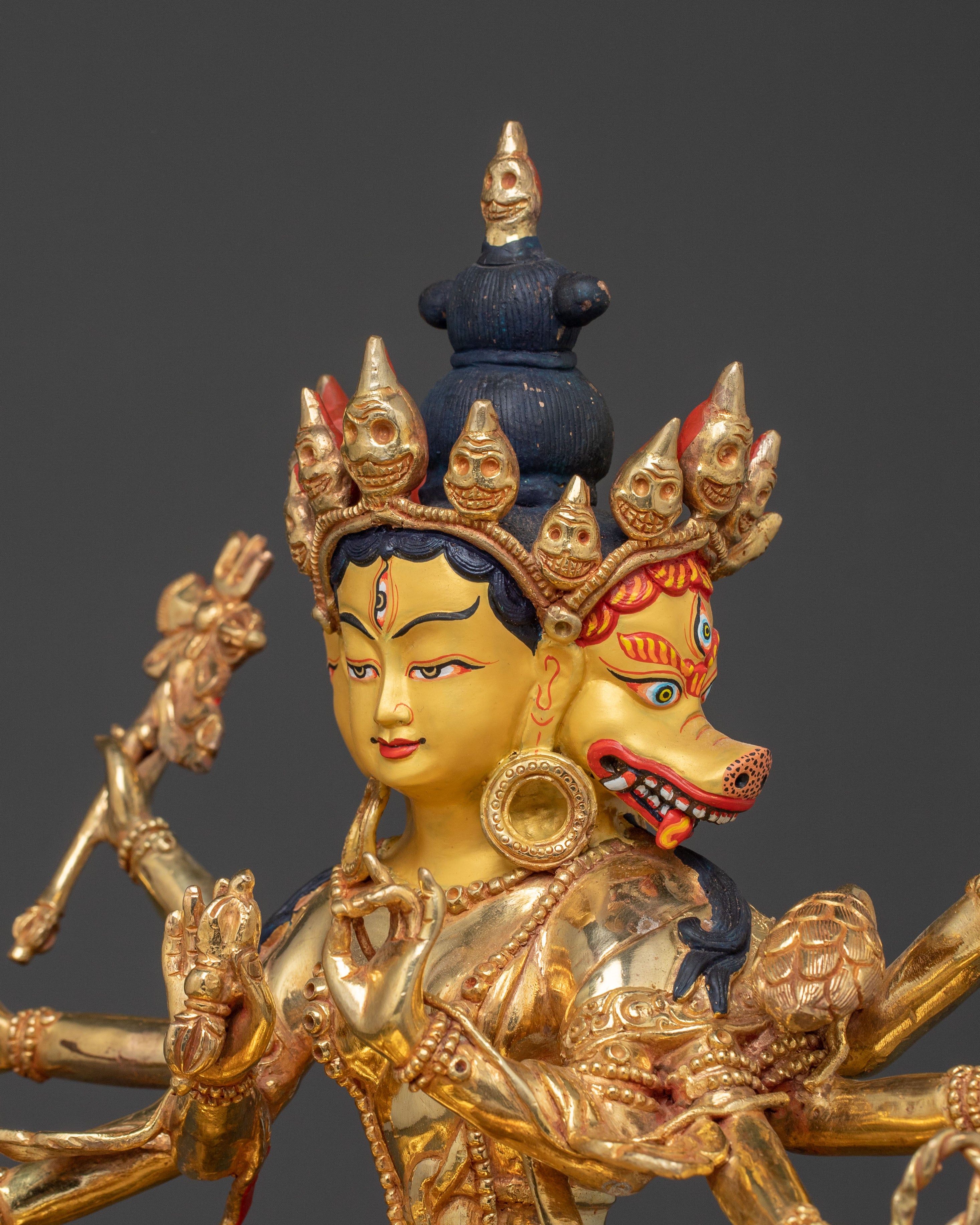 Marici Gold Gilded Sacred Statue - Radiant Protector Art