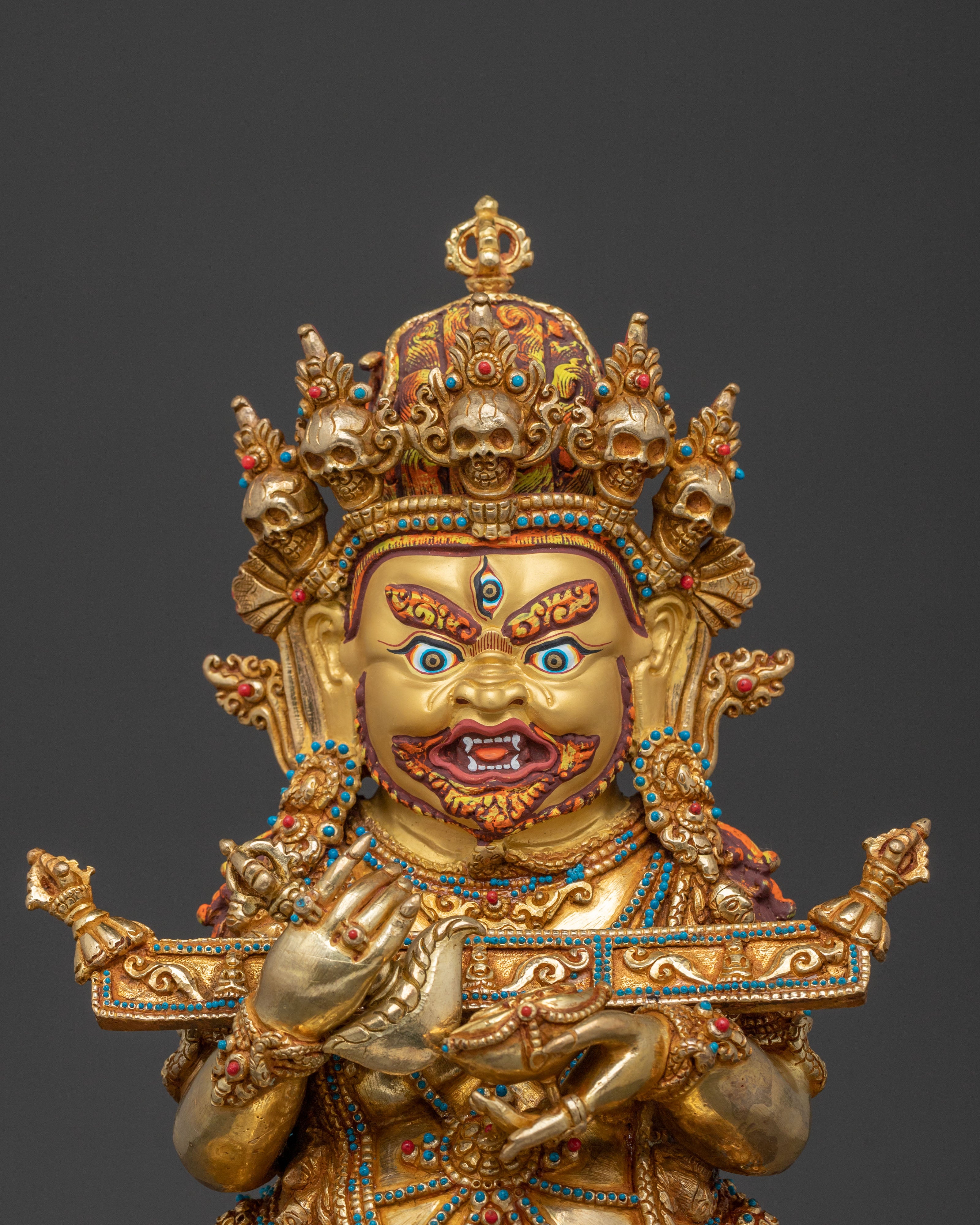 Shakya Mahakala Traditional Figurine | Tibetan Dharma Protector Deity