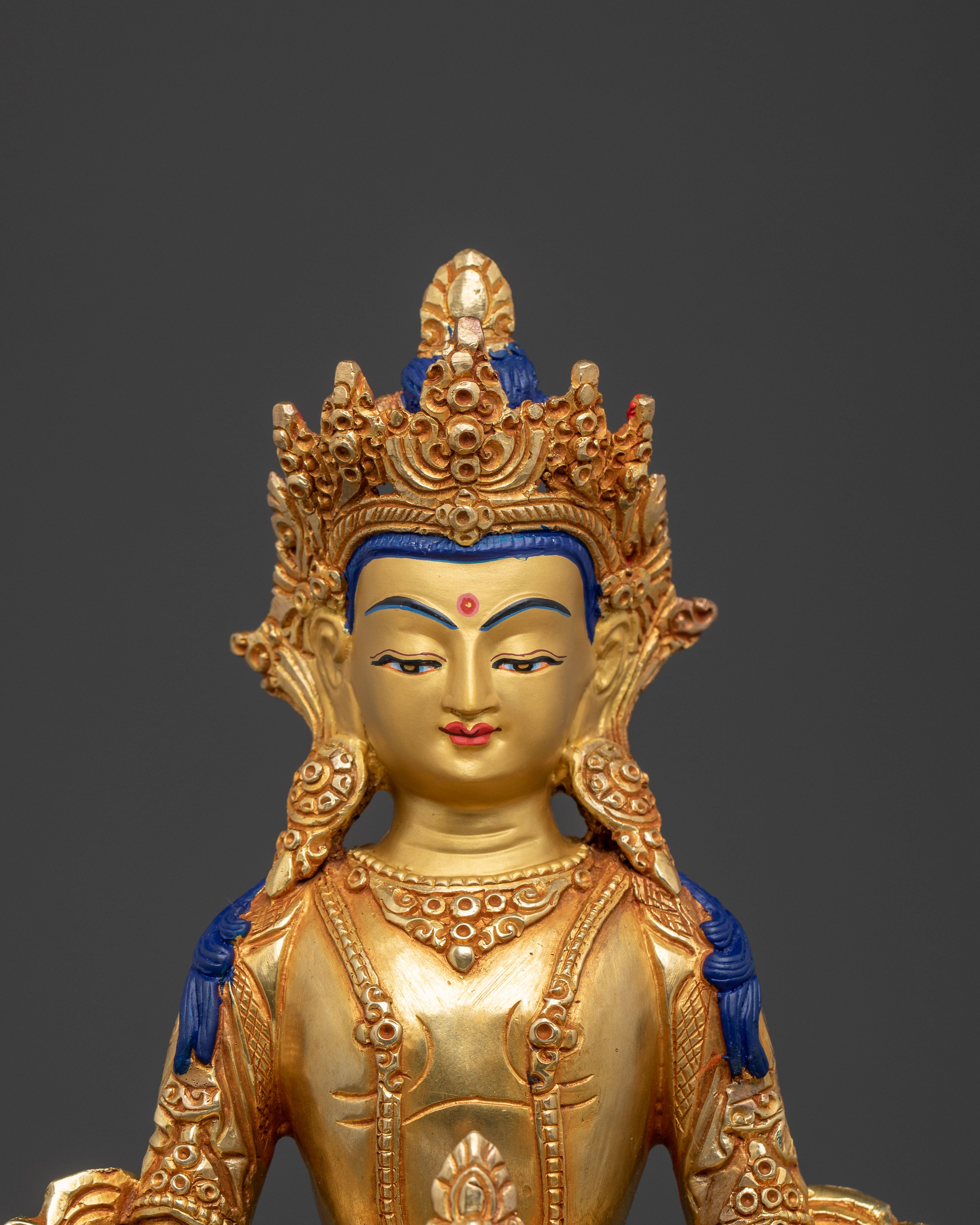 Handcrafted Longevity Buddha Amitayus Statue