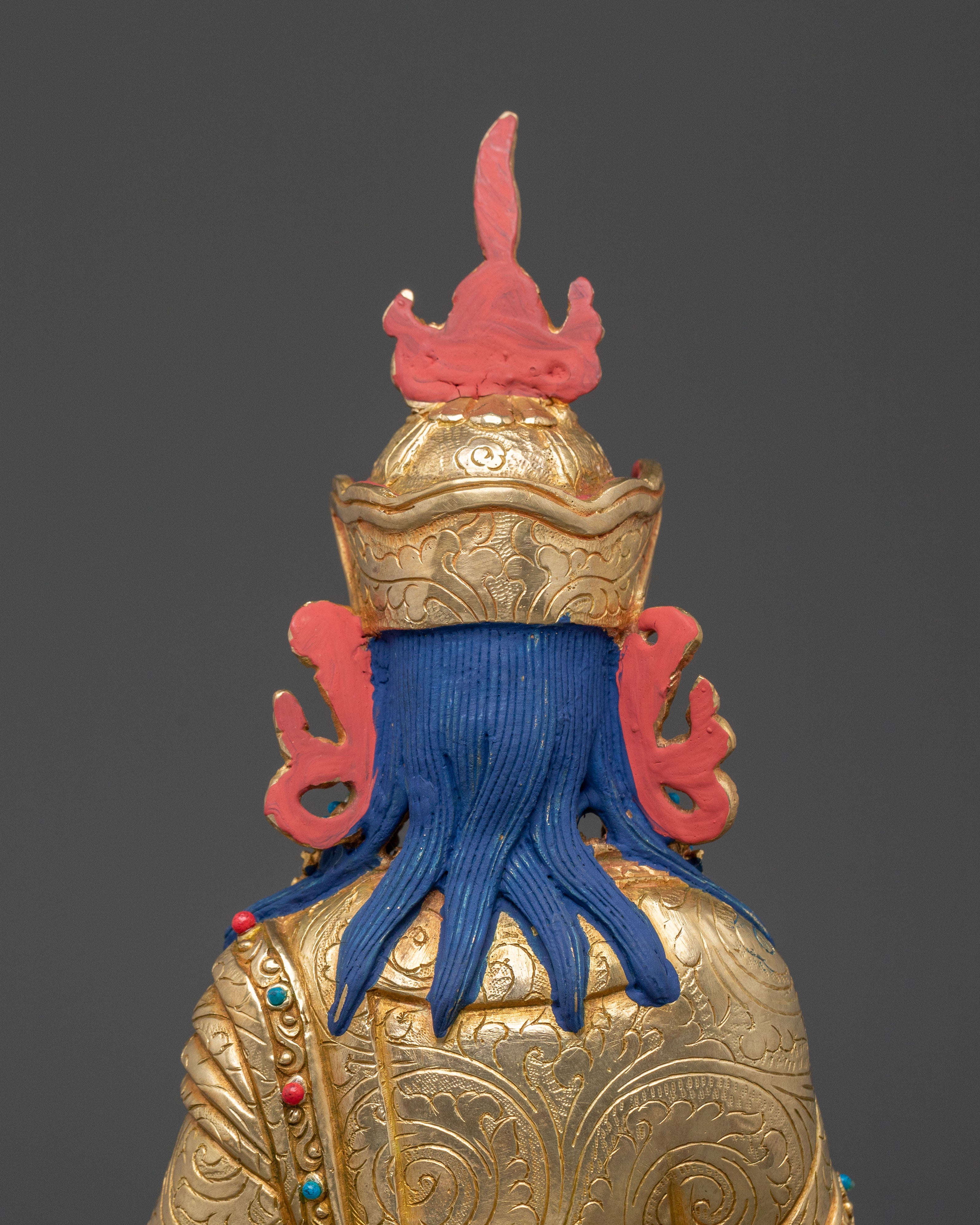 Guru Norla Buddhist Figurine with 24K Gold Gilding