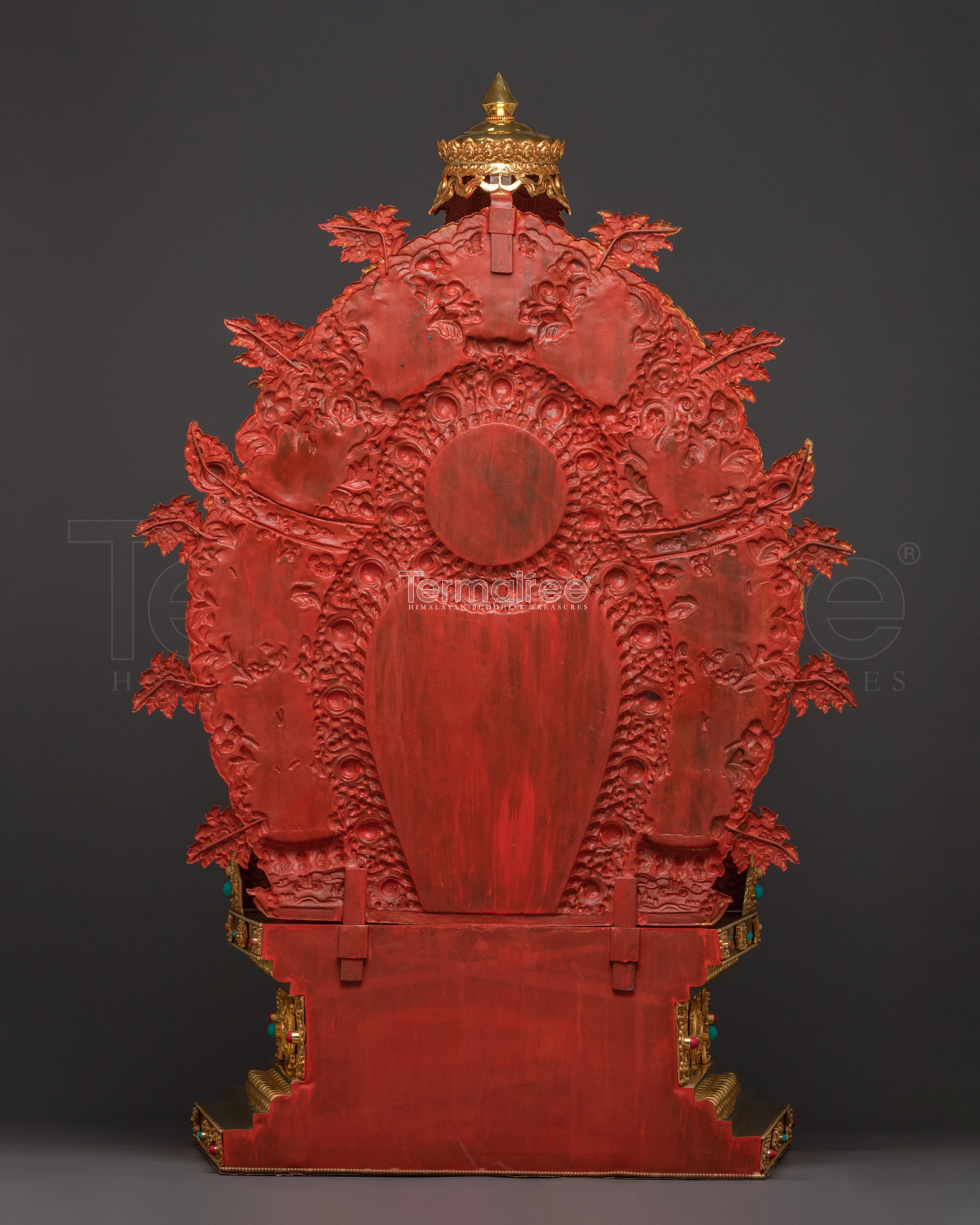 Statue of Guru Rinpoche On Throne | Wisdom Figure