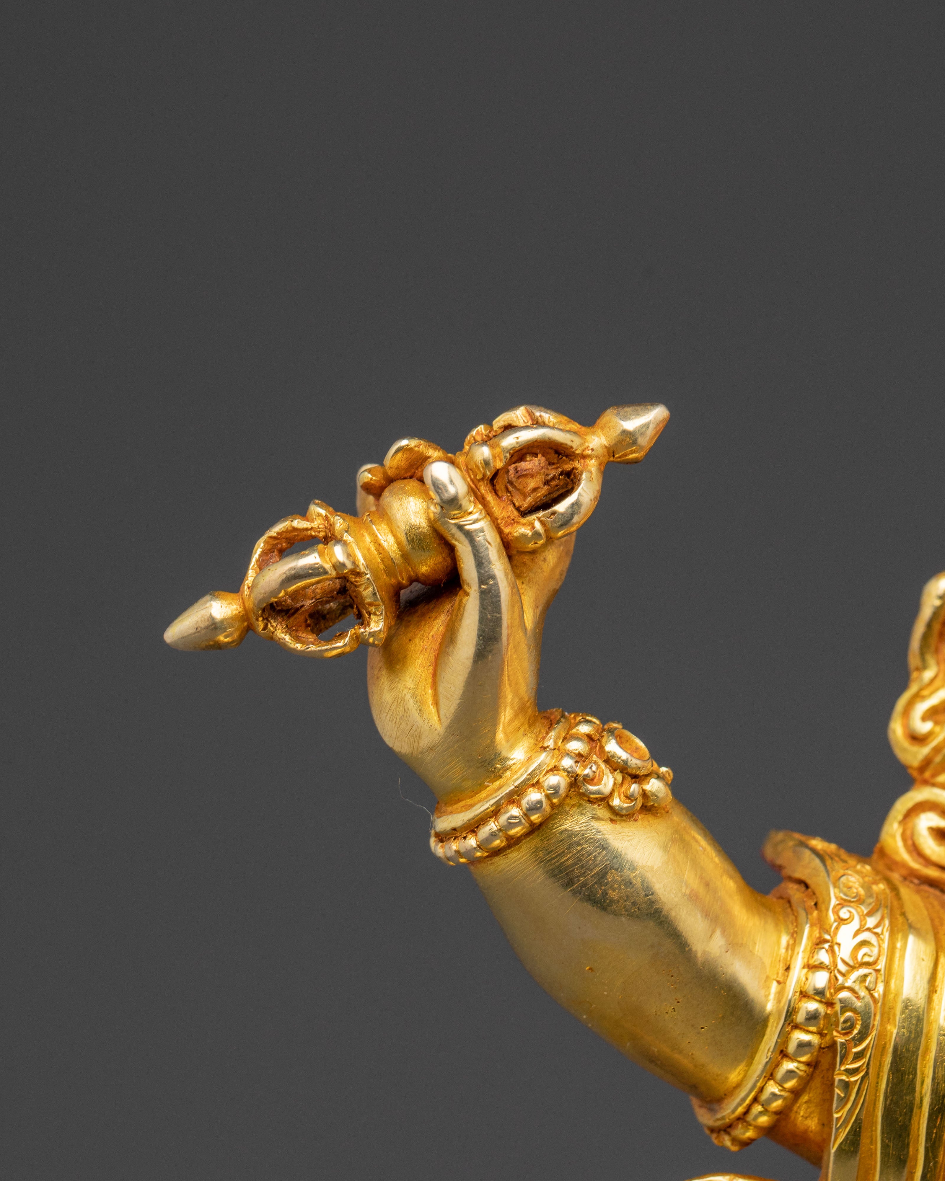 Vajrapani Golden Statue | Sacred Meditational Decor