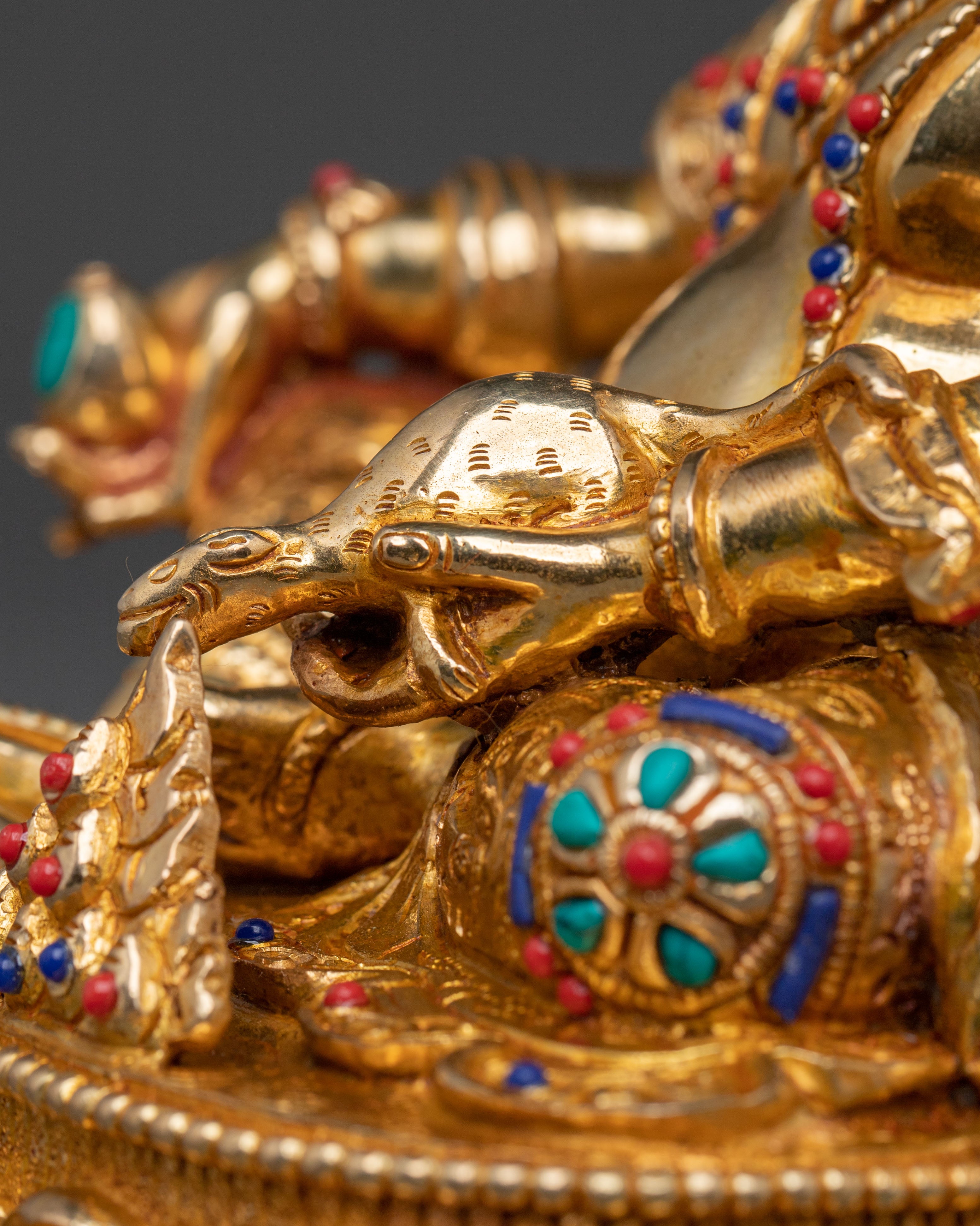 Dzambhala Tibetan Wealth Guardian Statue