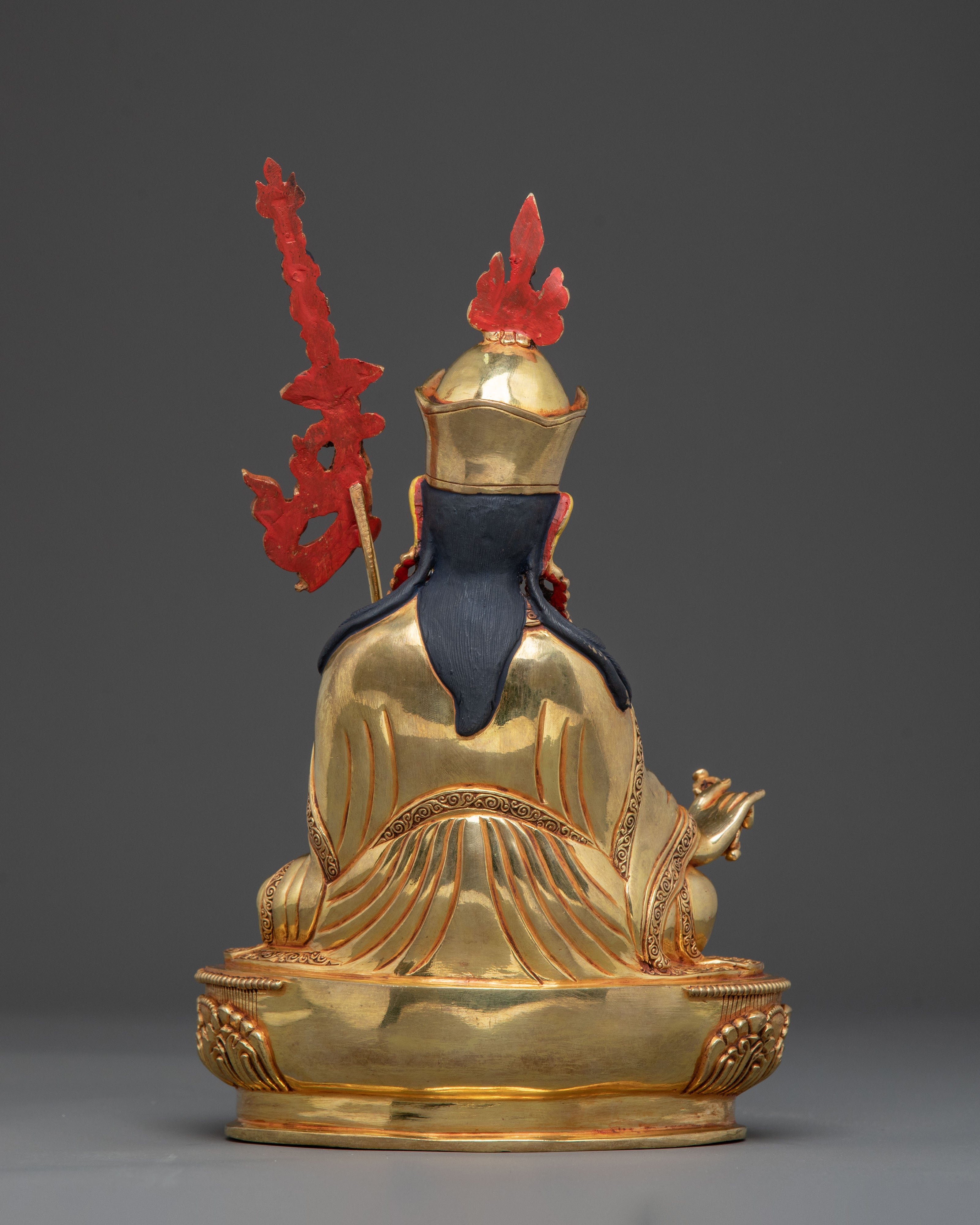 Guru Rinpoche Statue | 24K Gold Gilded Buddhist Icon