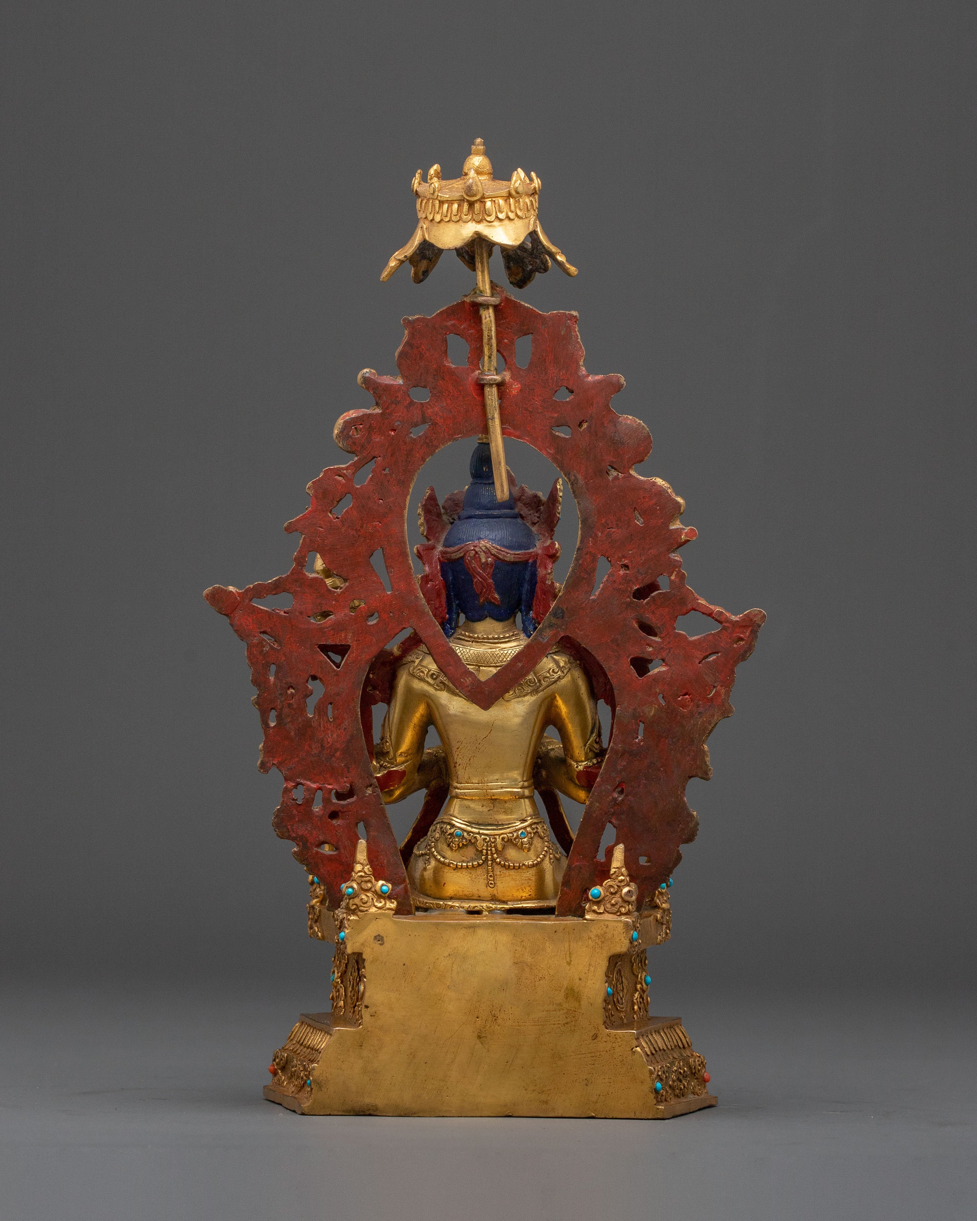 Maitreya Buddha Future Hope Statue | 24K Gold Gilded Future Buddha Sculpture