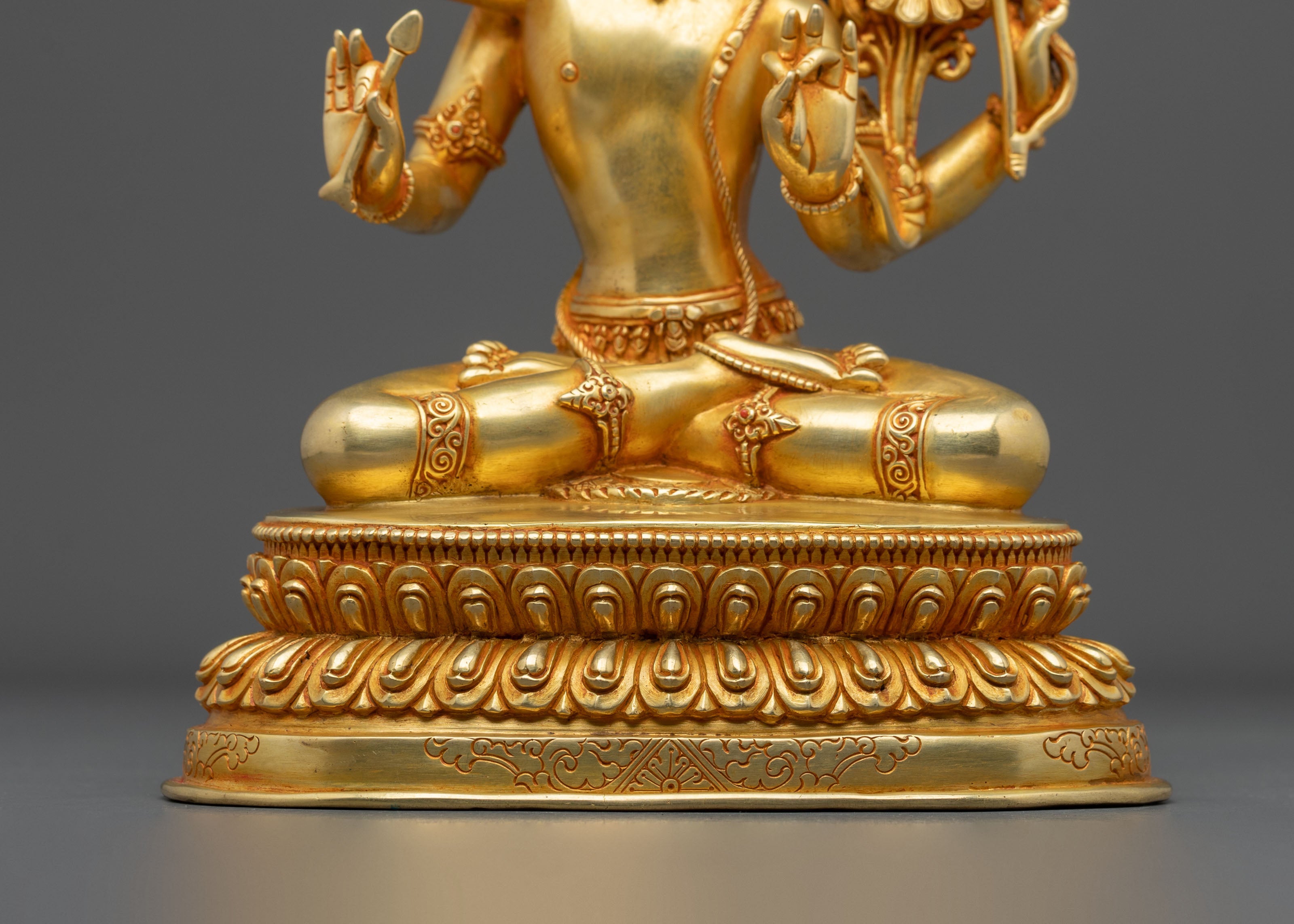 Maha Manjushri Flaming Sword Statue | Symbol of Transcendent Wisdom
