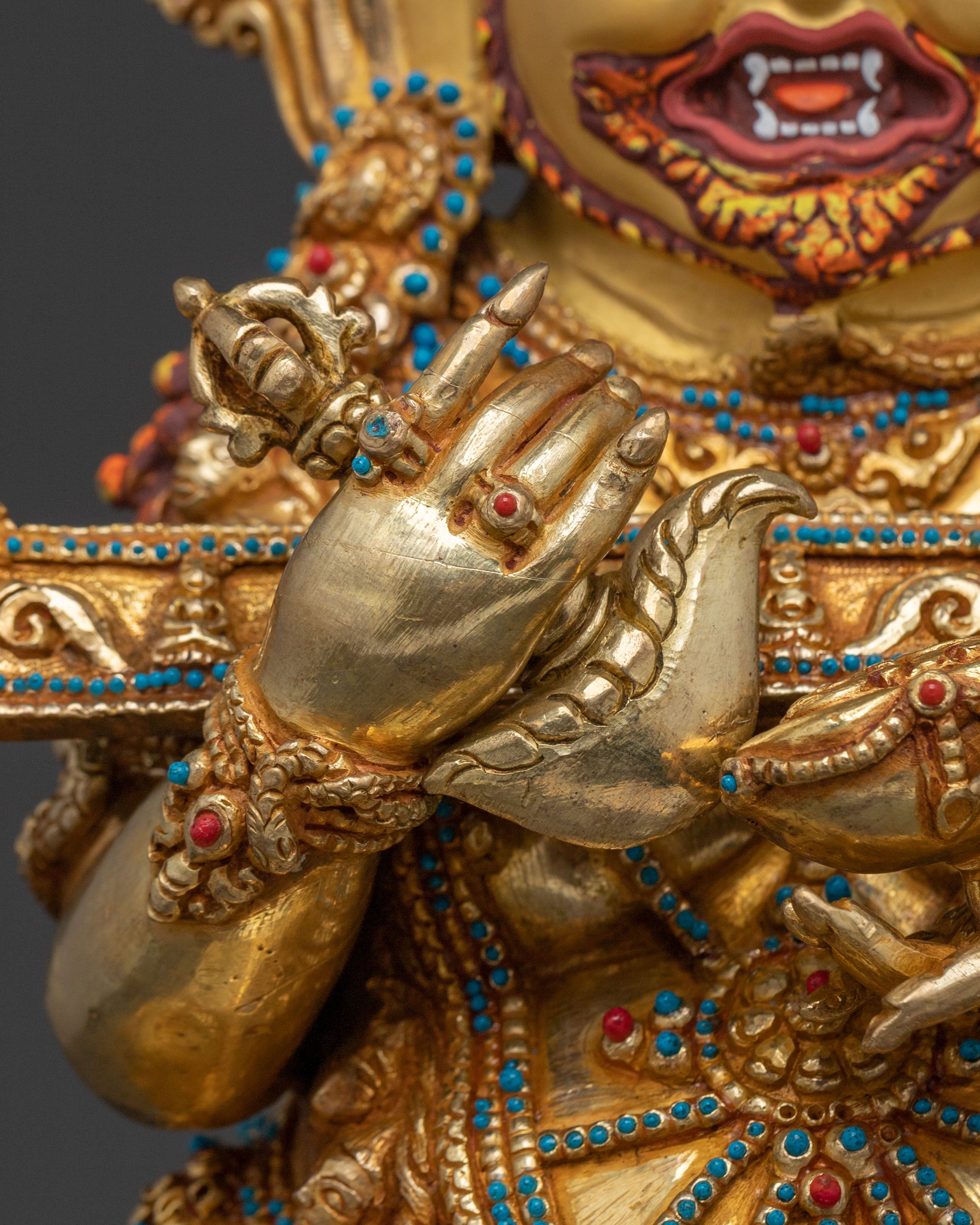 Shakya Mahakala Traditional Figurine | Tibetan Dharma Protector Deity