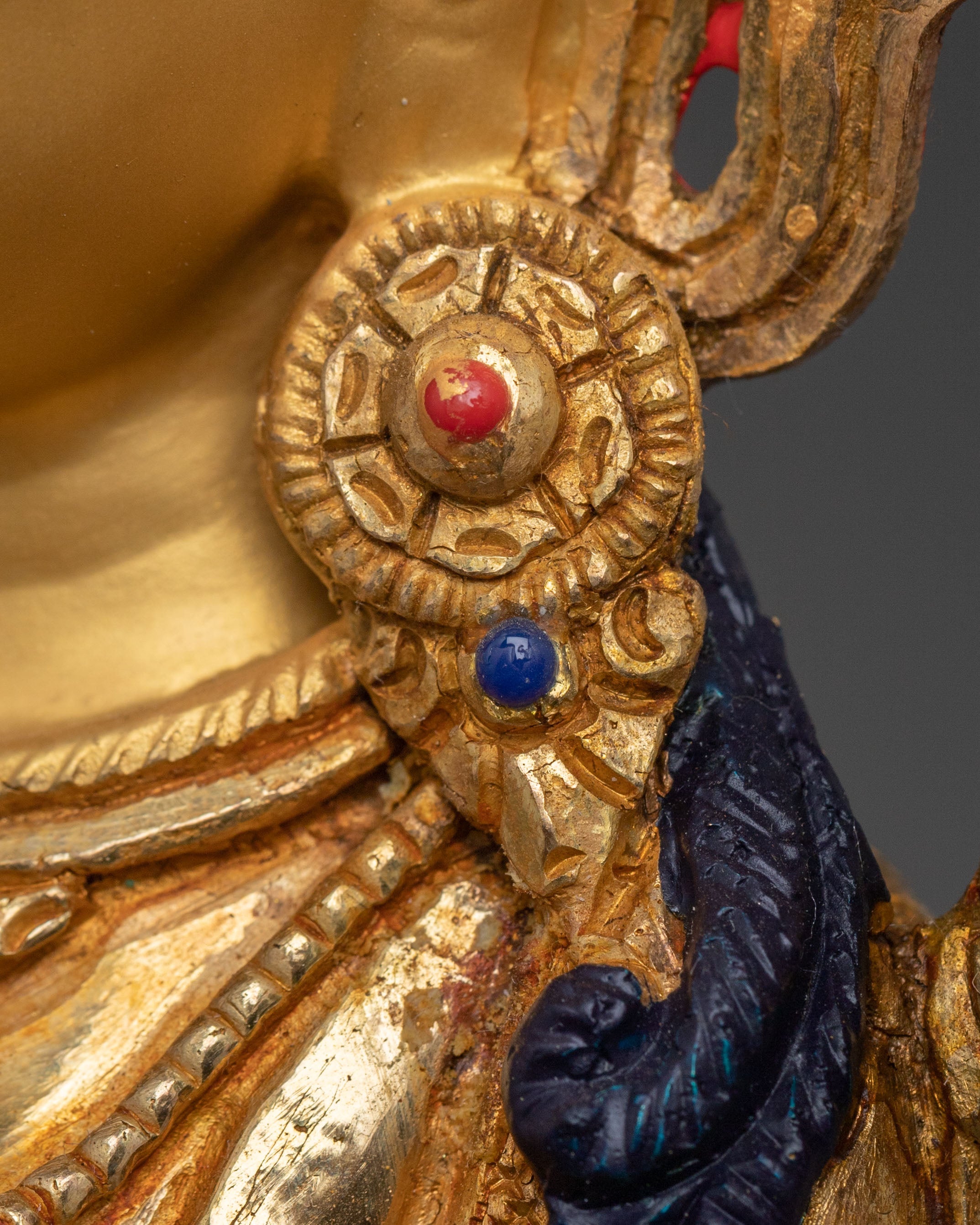 Green Tara: 24K Gold Gilded Healing Statue