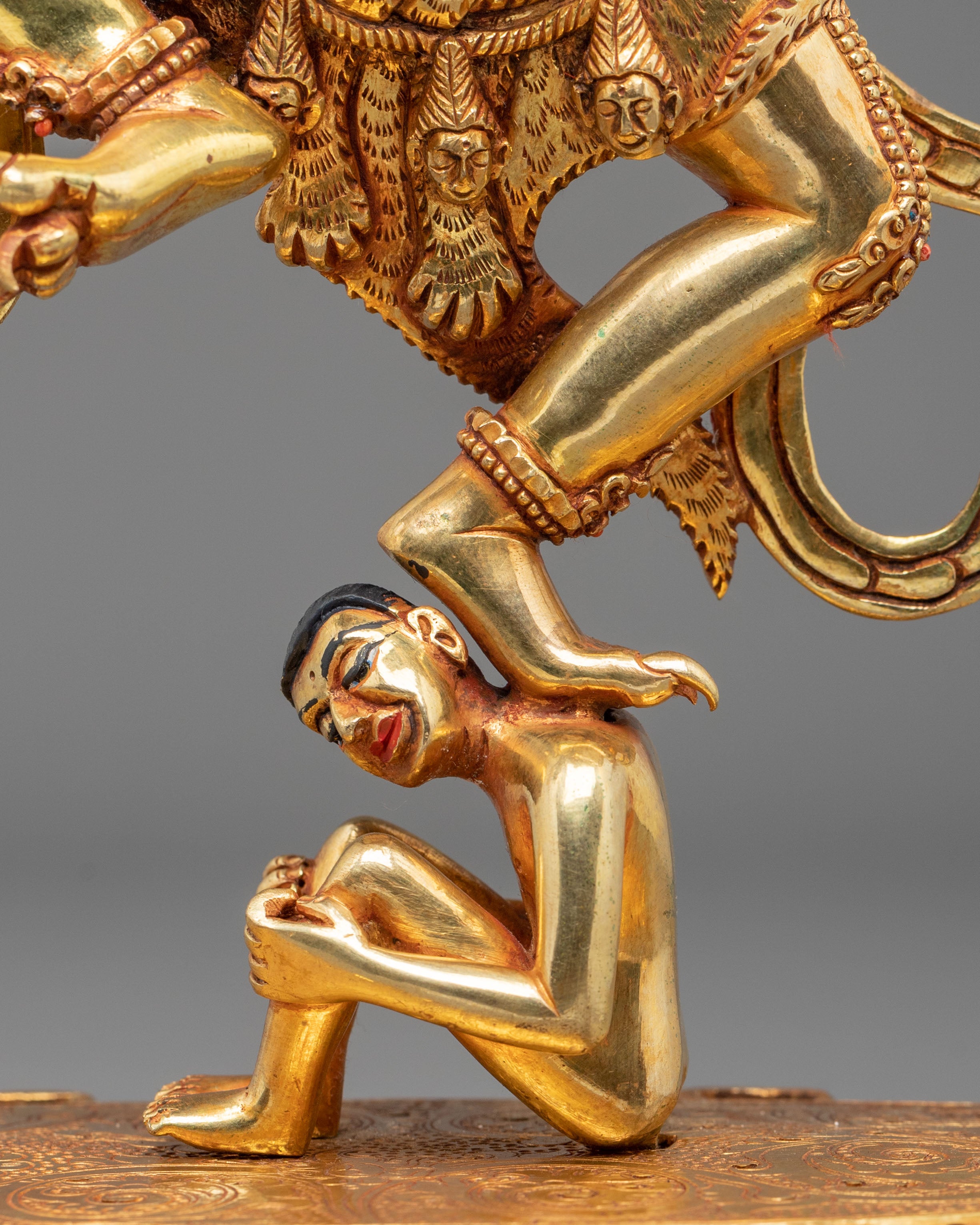 Garuda Spiritual Statue | Handcrafted 24K Gold Gilded Figurine