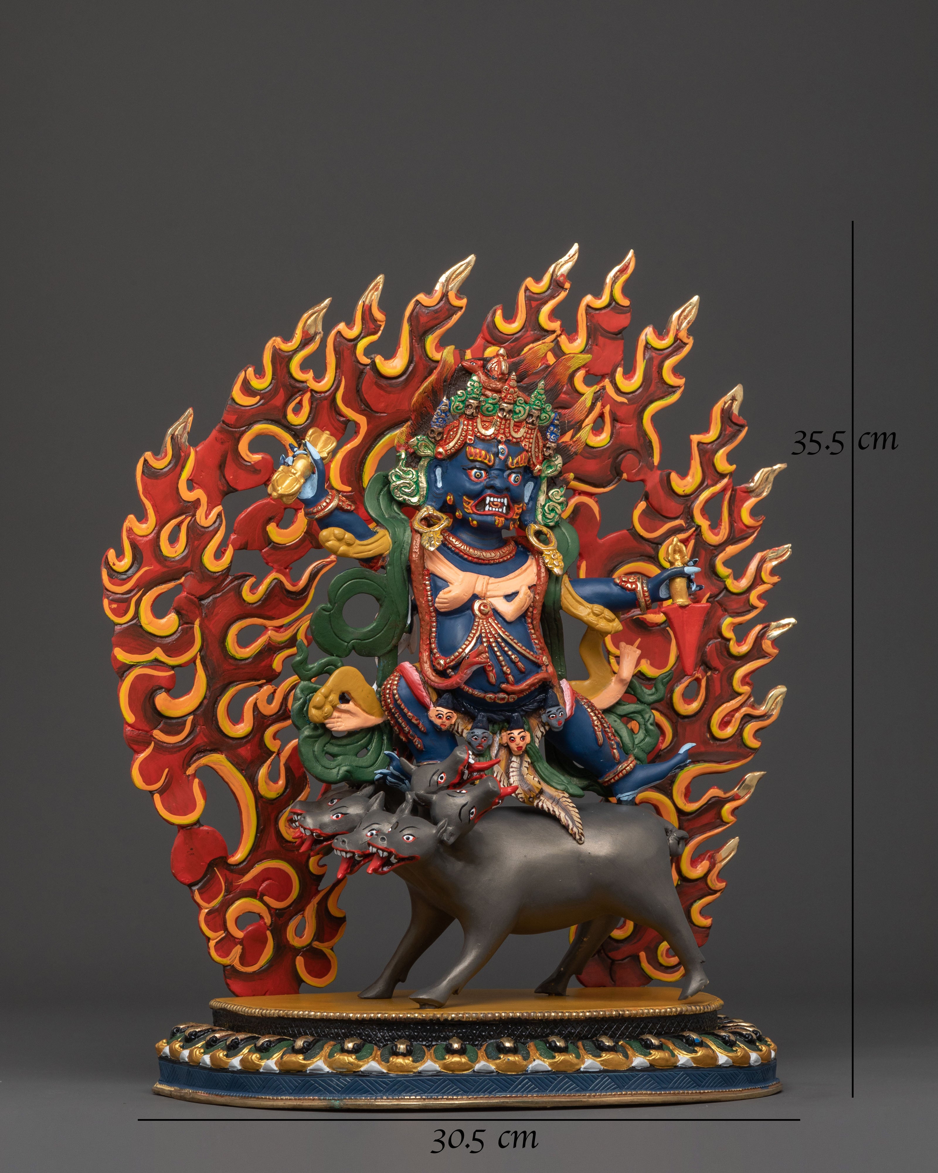 Handcrafted Dorje Gotrab Statue | Wrathful Deity