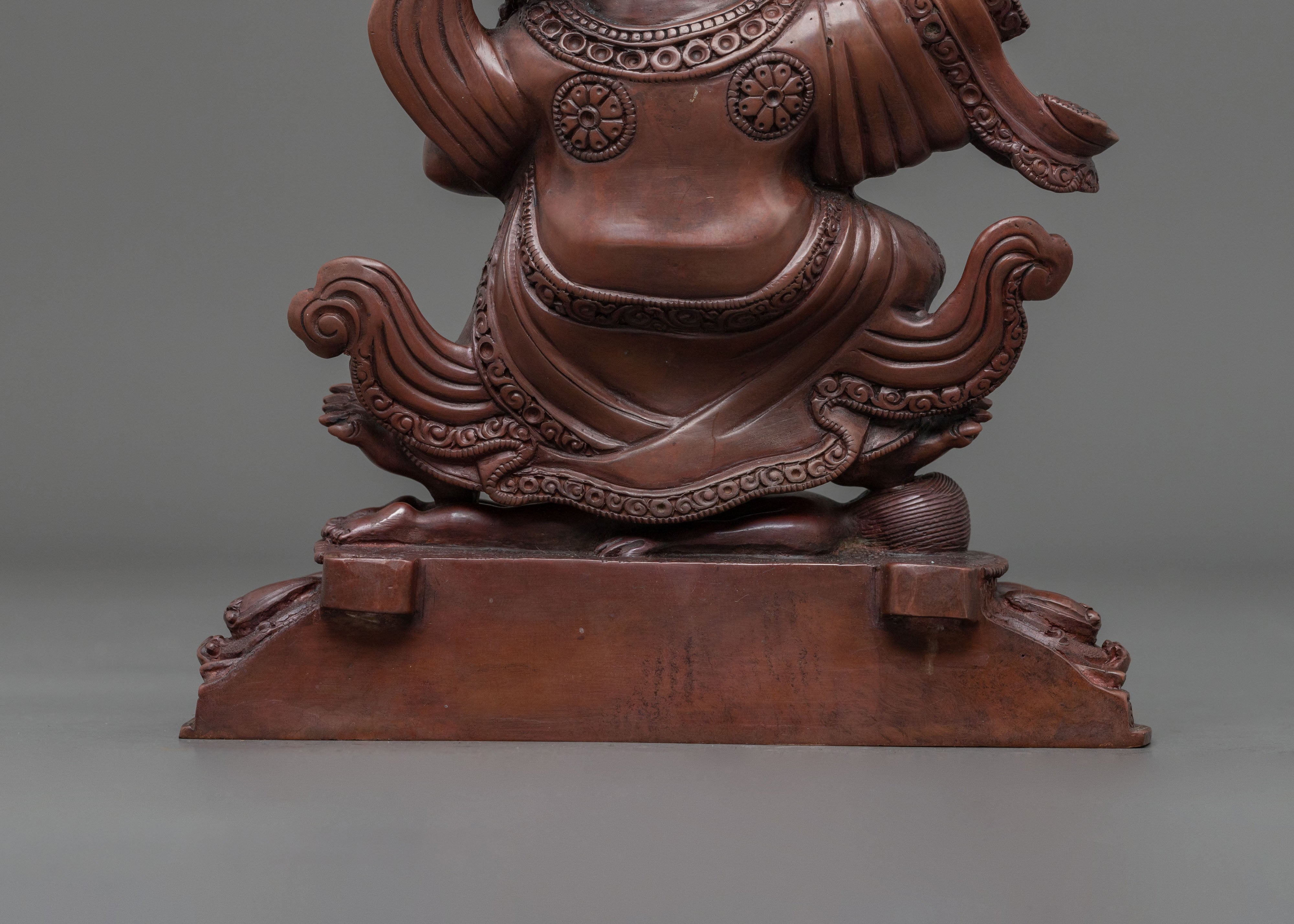 Mahakala Bernakchen Spiritual Sculpture | Tibetan Wrathful Guardian