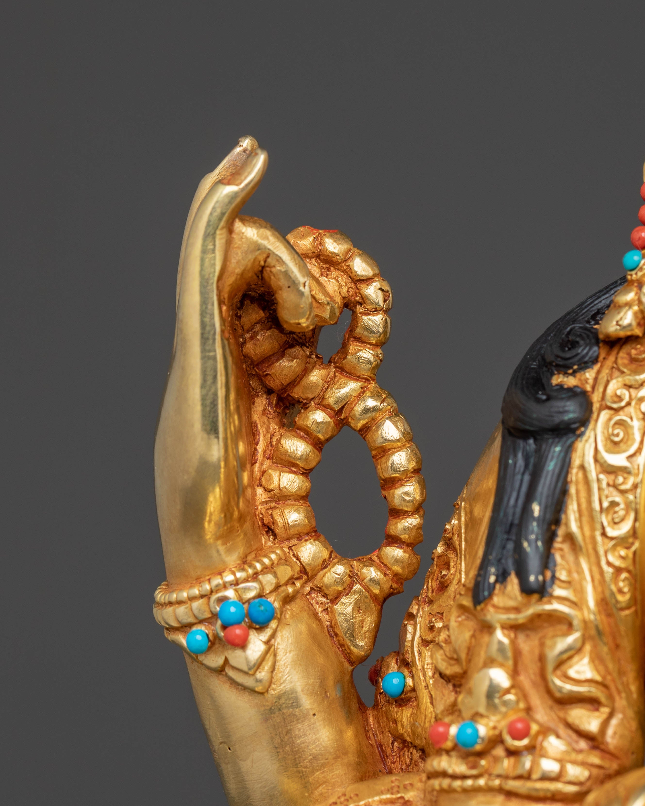 Chenrezig Compassion Statue | Handcrafted 24K Gold Gilded