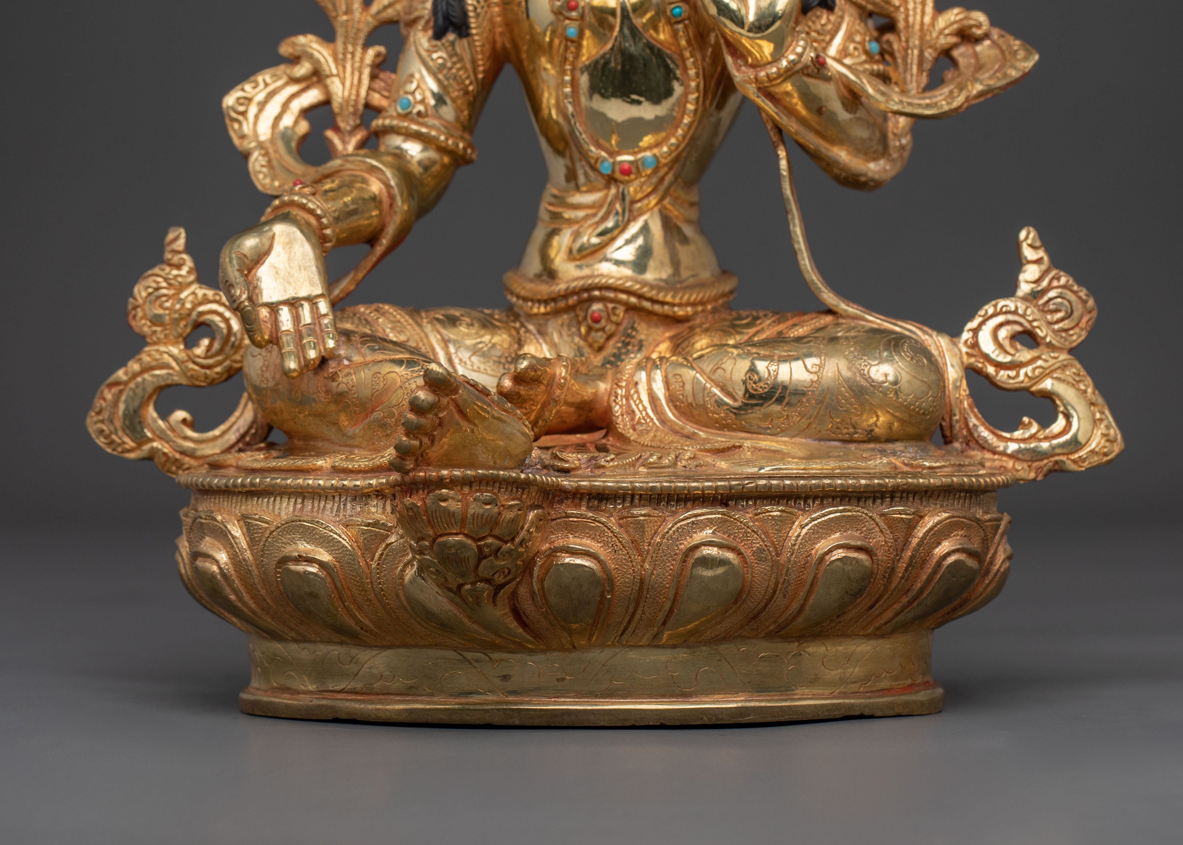 Compassion Green Tara Statue | Home Decor