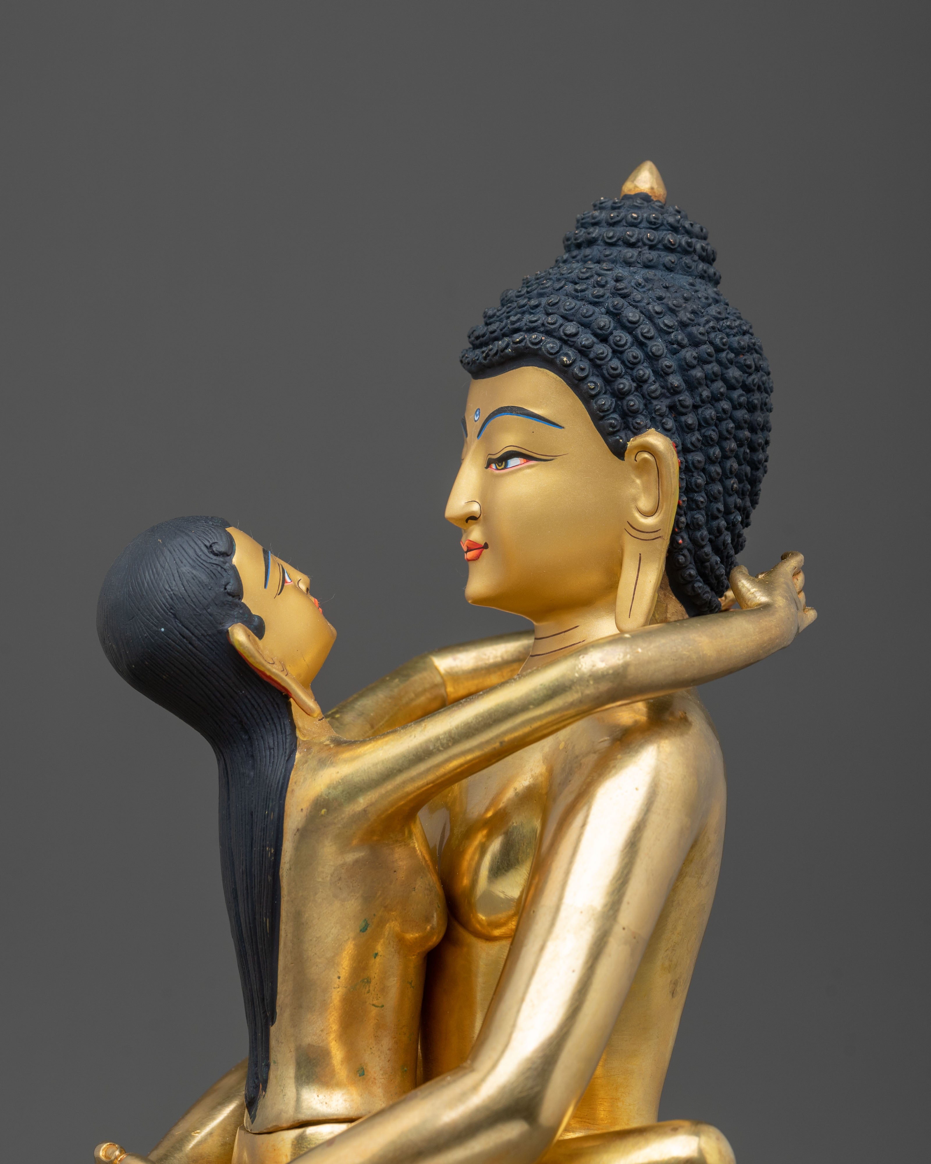 Samantabhadra Yab Yum Buddhist Altar Statue | Symbol of Wisdom Compassion