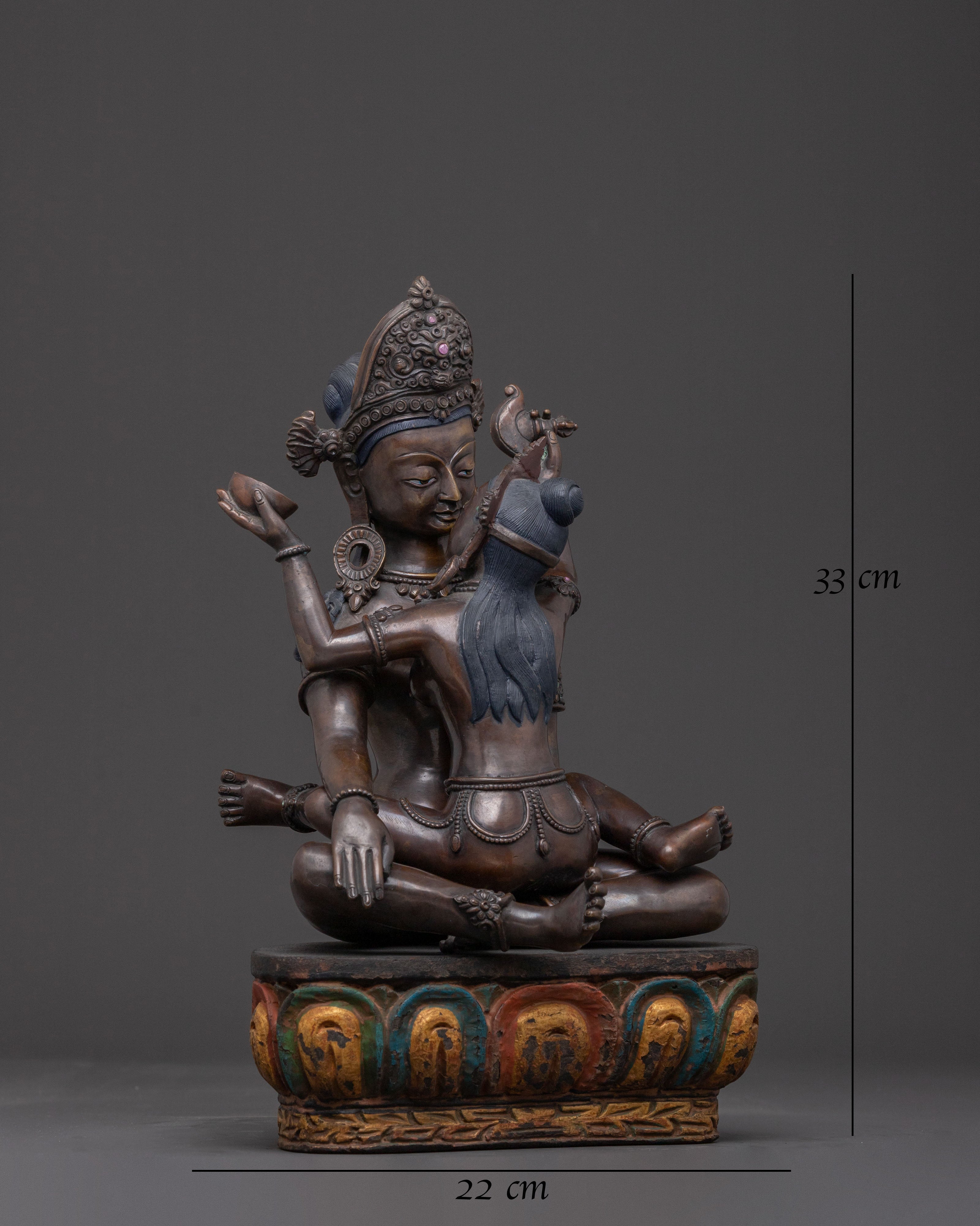 Lokeshwor with Consort Sacred Statue