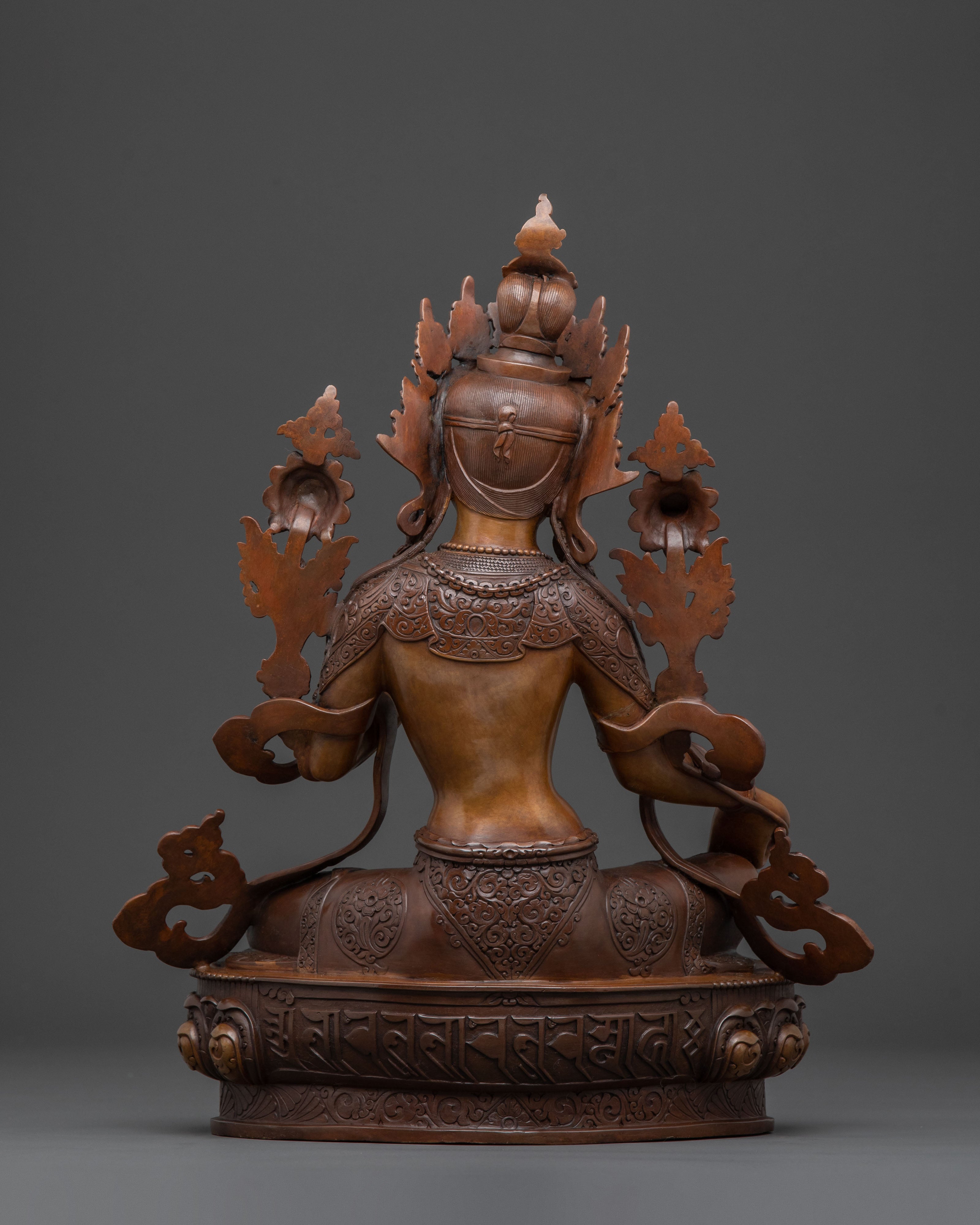 Green Tara Swift Blessing Statue | Goddess of Compassion & Protection