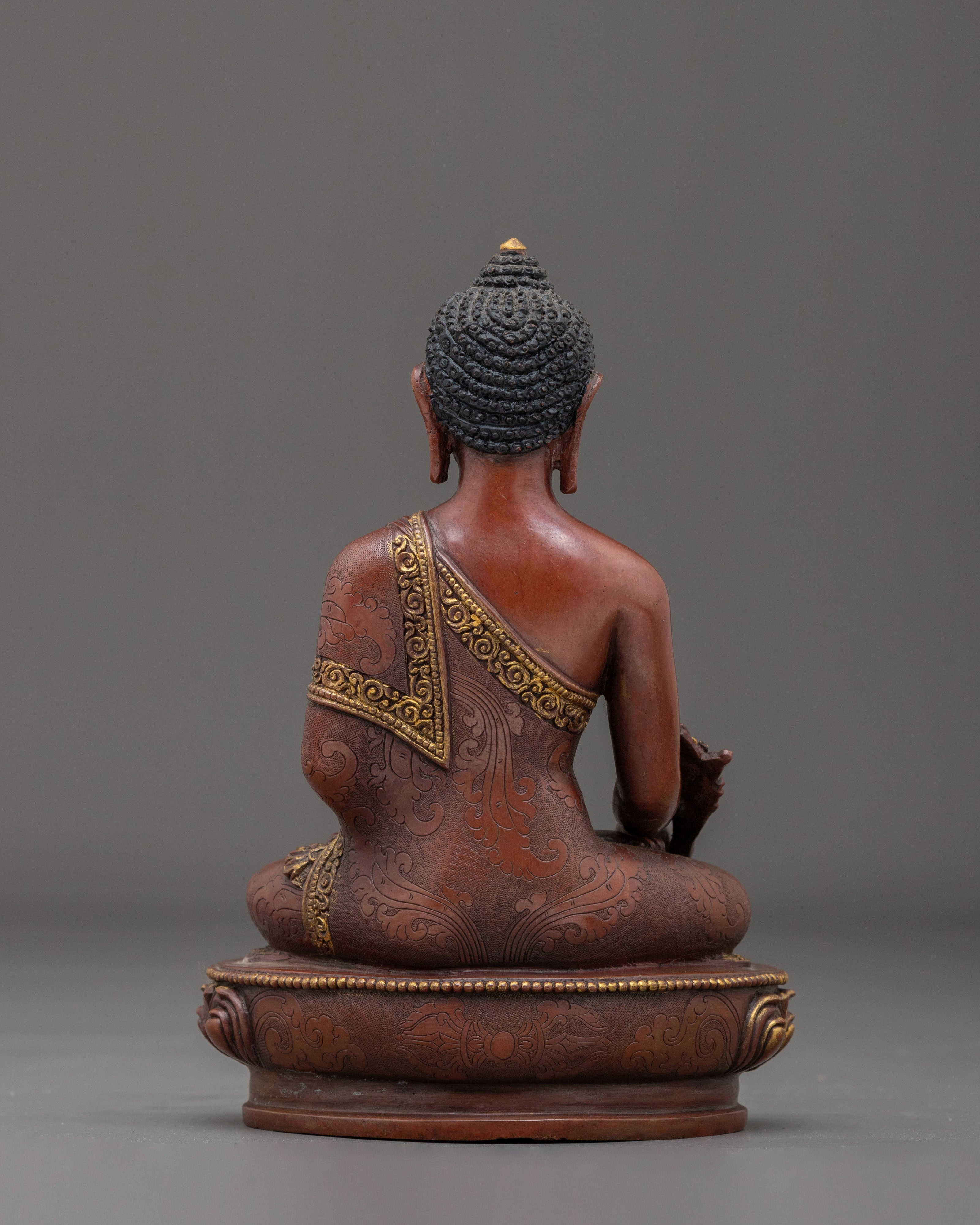 Medicine Buddha Statue | Oxidized Copper Figurine