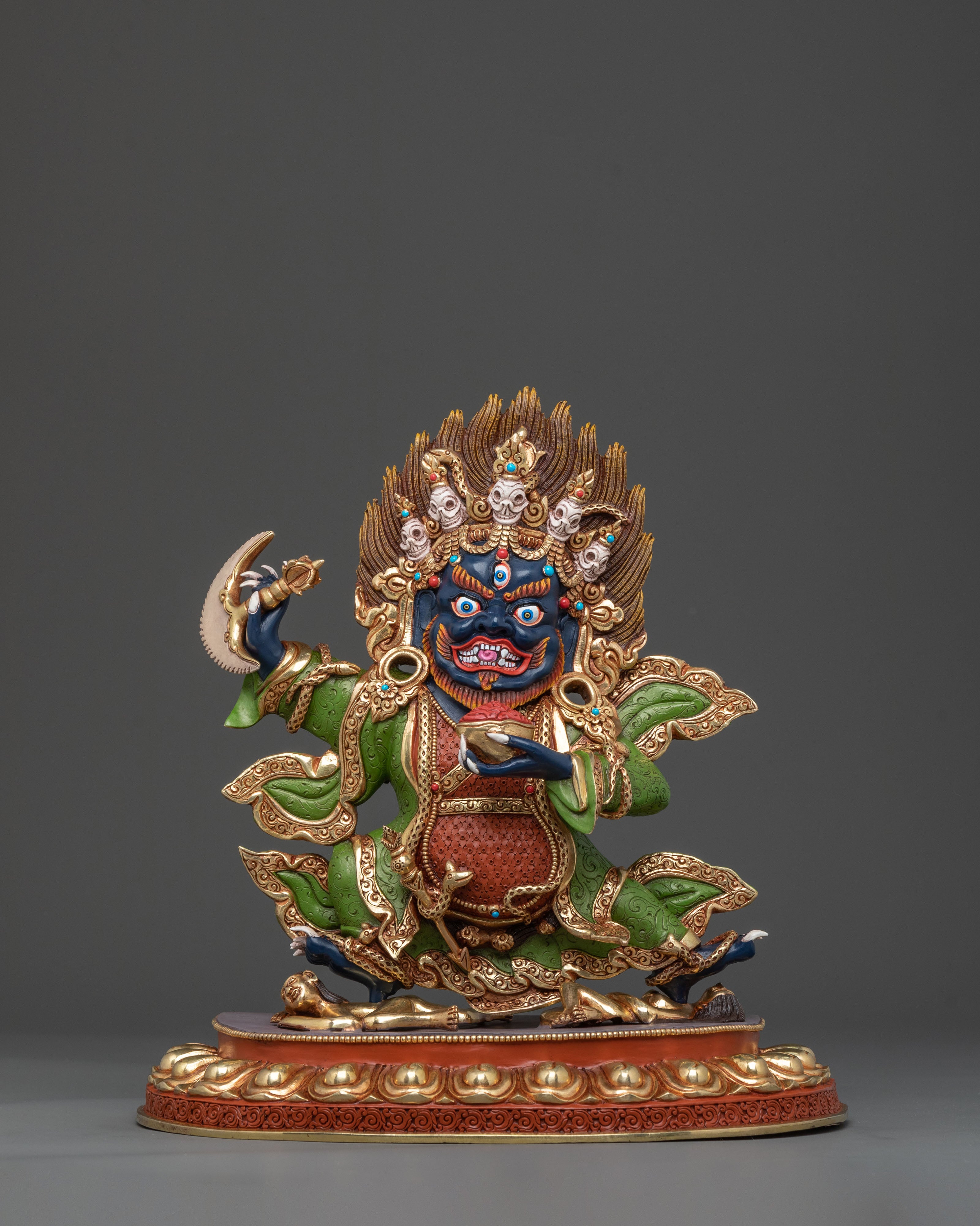 Mahakala Bernakchen Statue: Guardian Deity