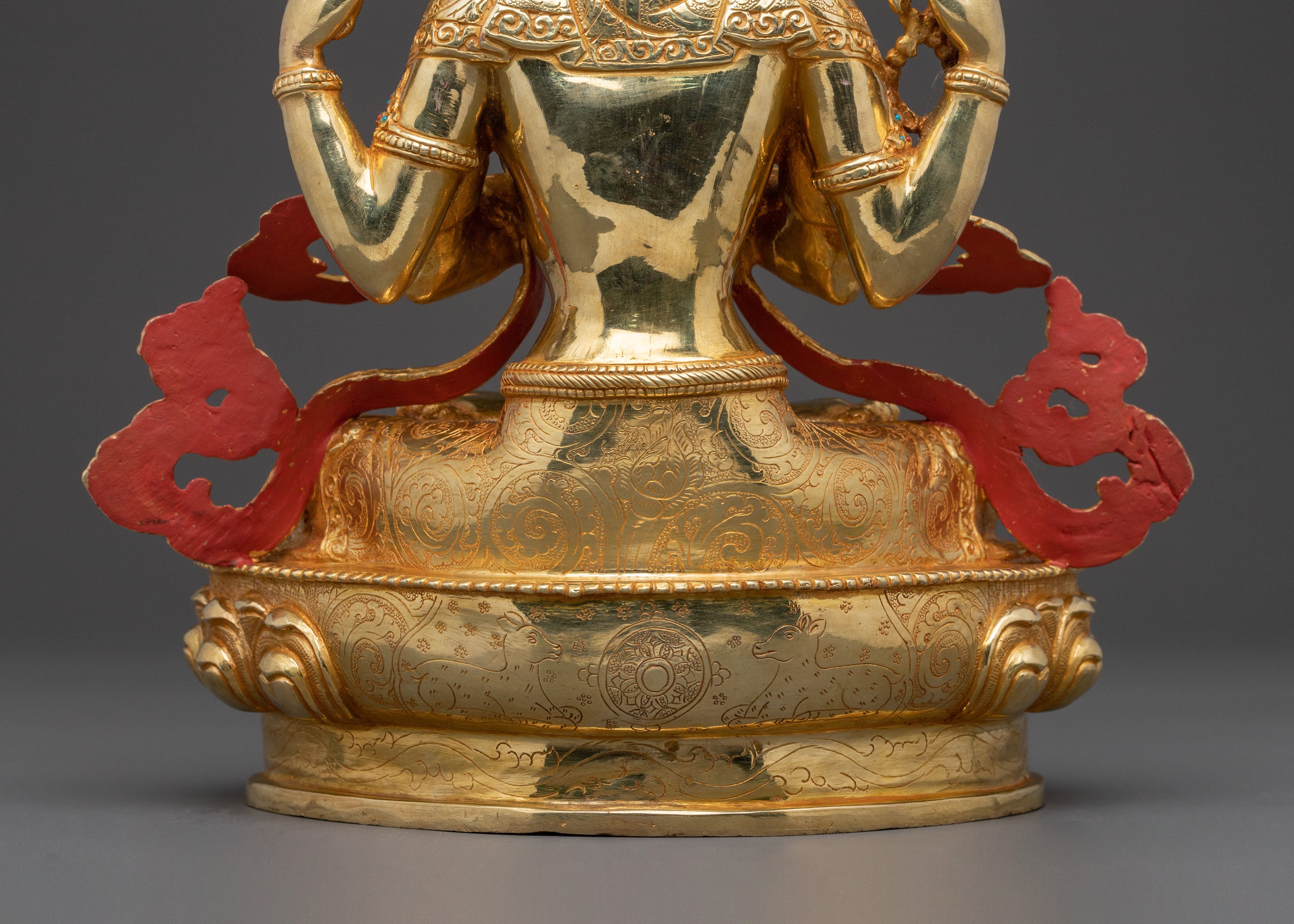 Handcrafted Blessing Statue of Chenrezig | Compassion Deity Sculpture