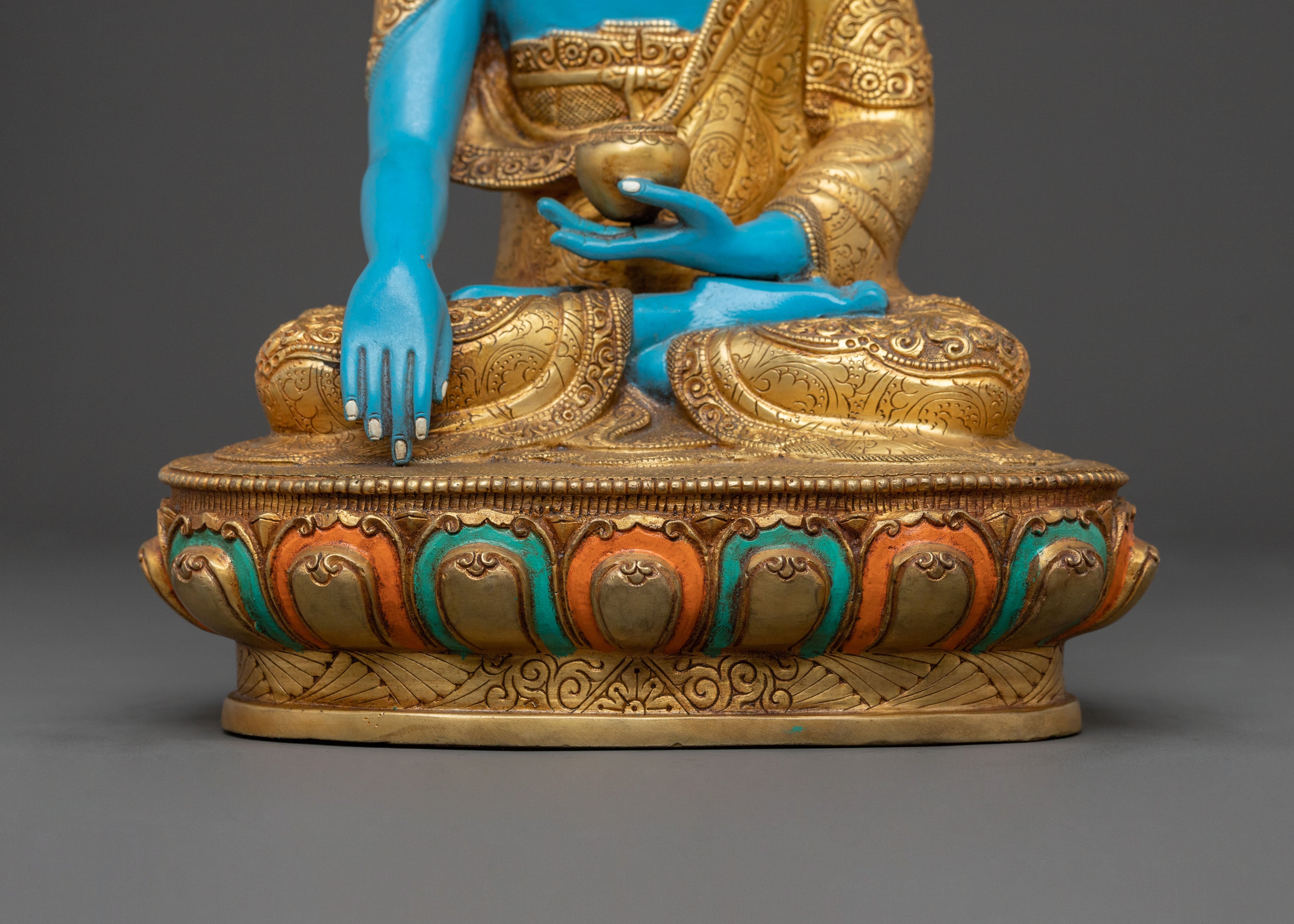 Akshobhya Buddha Sculpture | Enlightened Figurine