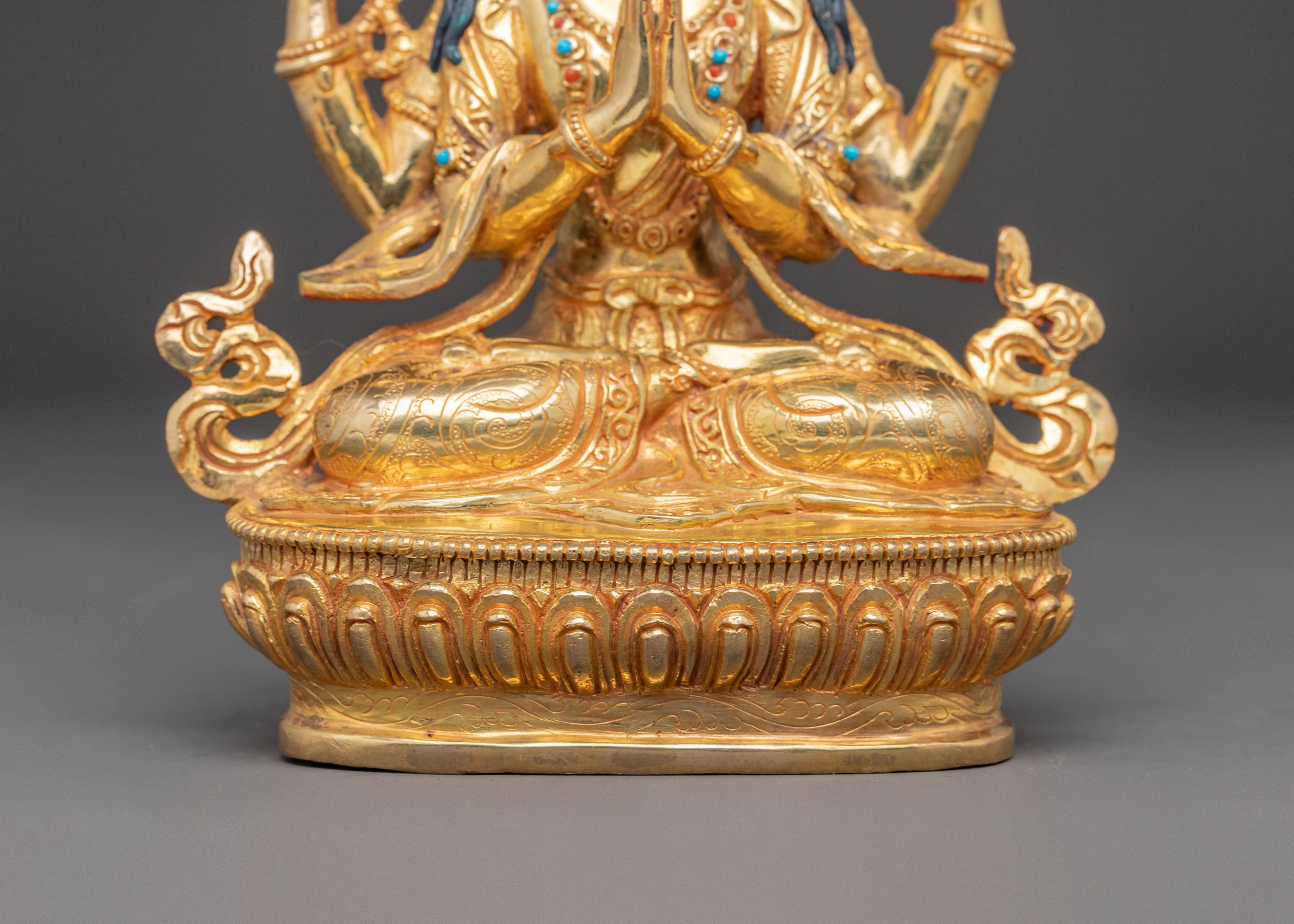 Compassionate Bodhisattva Avalokiteshvara Statue | Buddhist Decor Artwork