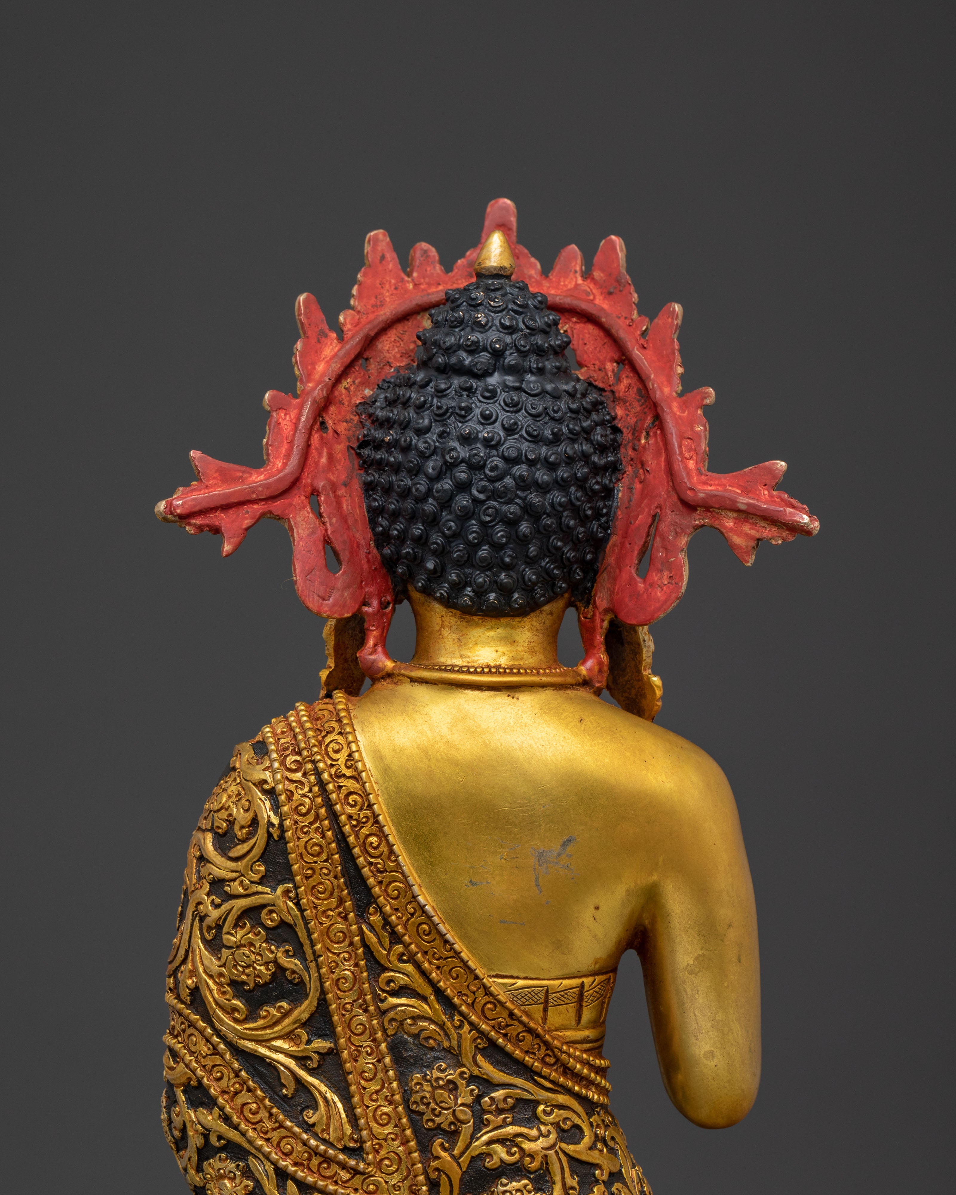 Dipankara Buddha Spiritual Golden Statue: Radiant Grace