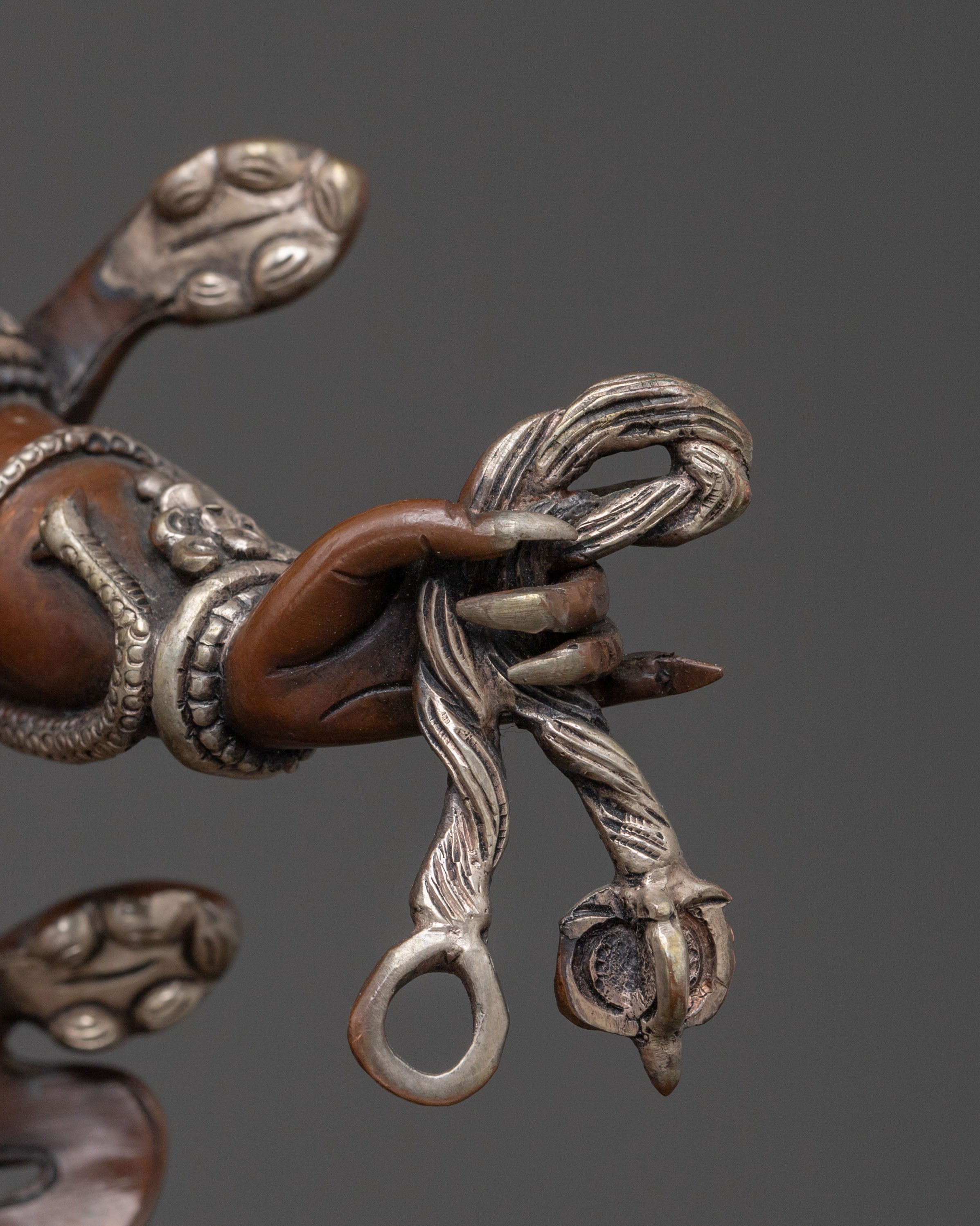 DandaPani: Oxidized Copper Figurine
