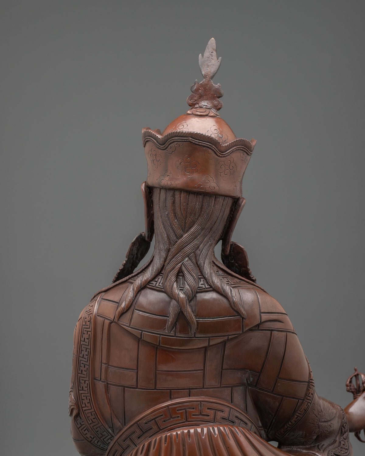 Tibetan Guru Rinpoche Oxidized Sculpture | Symbol of Wisdom Protection and Blessings