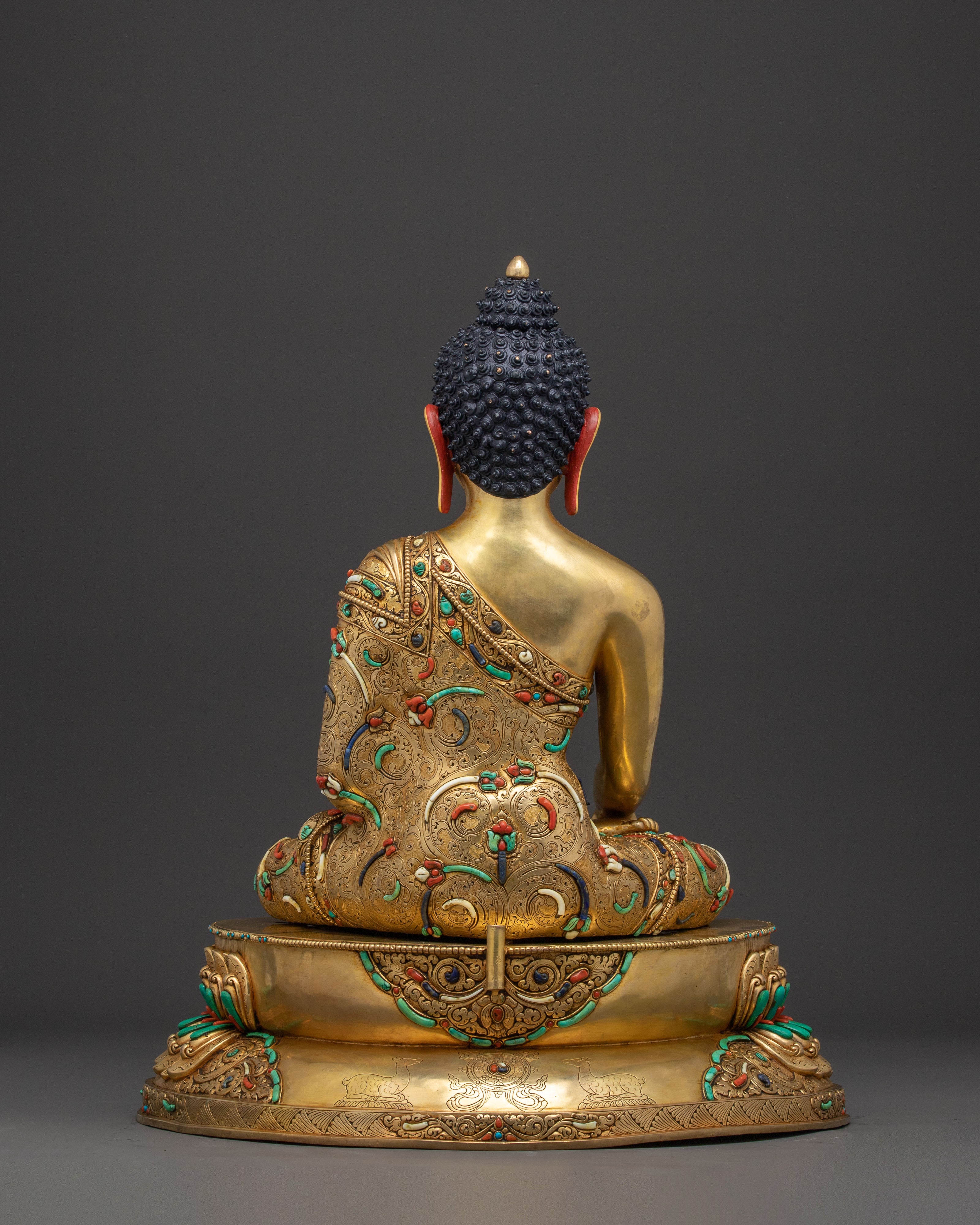 Blessing Shakyamuni Buddha Statue | Gilded Masterpiece