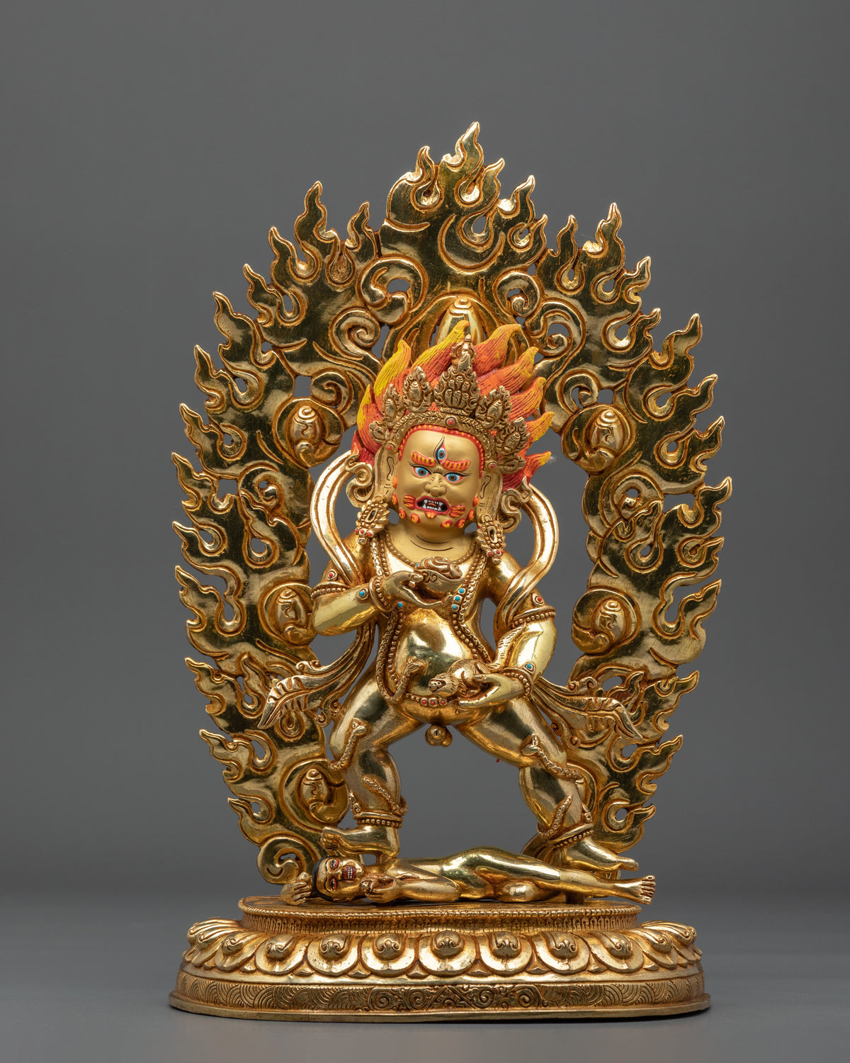 Black Dzambhala Statue | Sacred Buddhist Protector